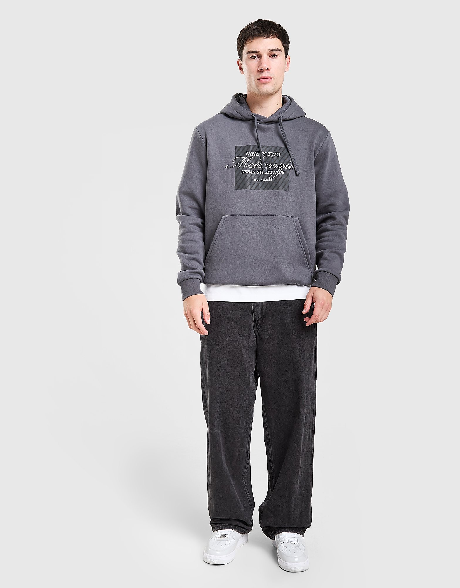 McKenzie Stride Overhead Hoodie - Grijs- Heren, Grijs XS