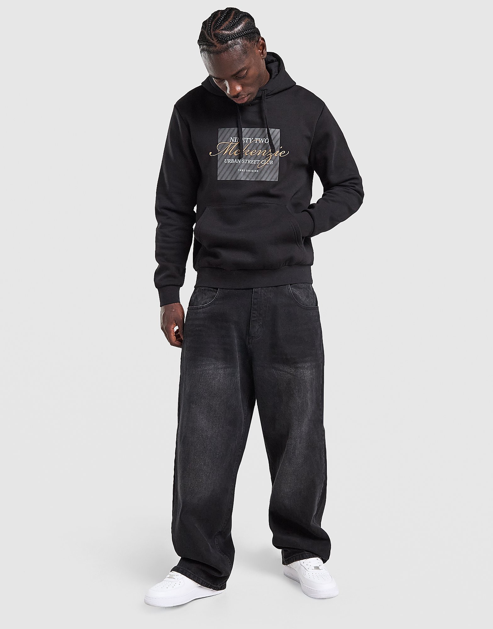 McKenzie Stride Overhead Hoodie - Zwart- Heren, Zwart XS