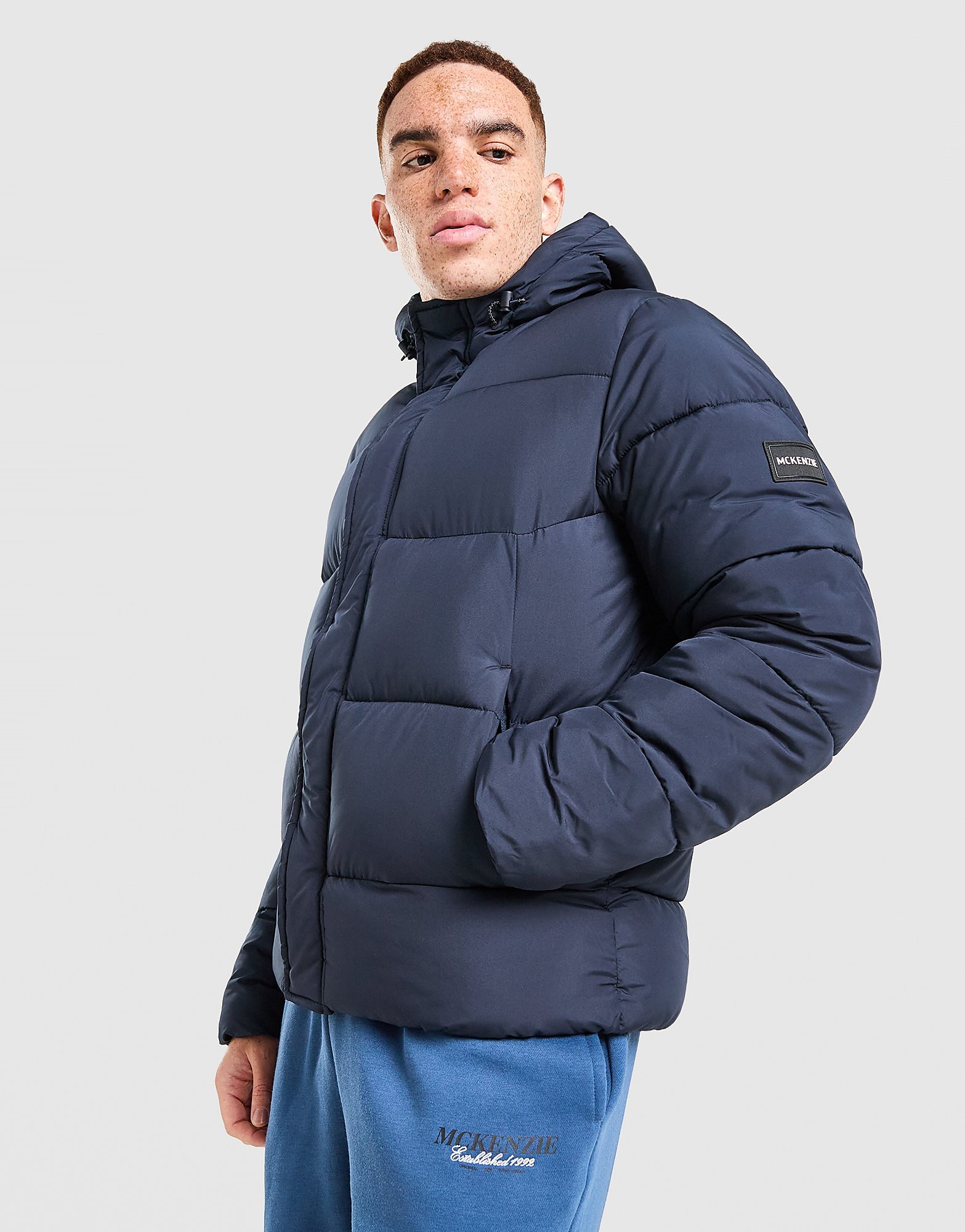 McKenzie Racket Bubble Jacket Blauw- Heren Blauw
