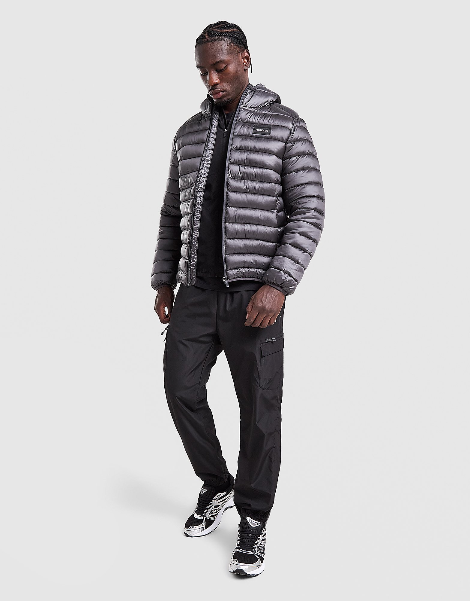 McKenzie Trek Padded Jacket - Grijs- Heren, Grijs XS