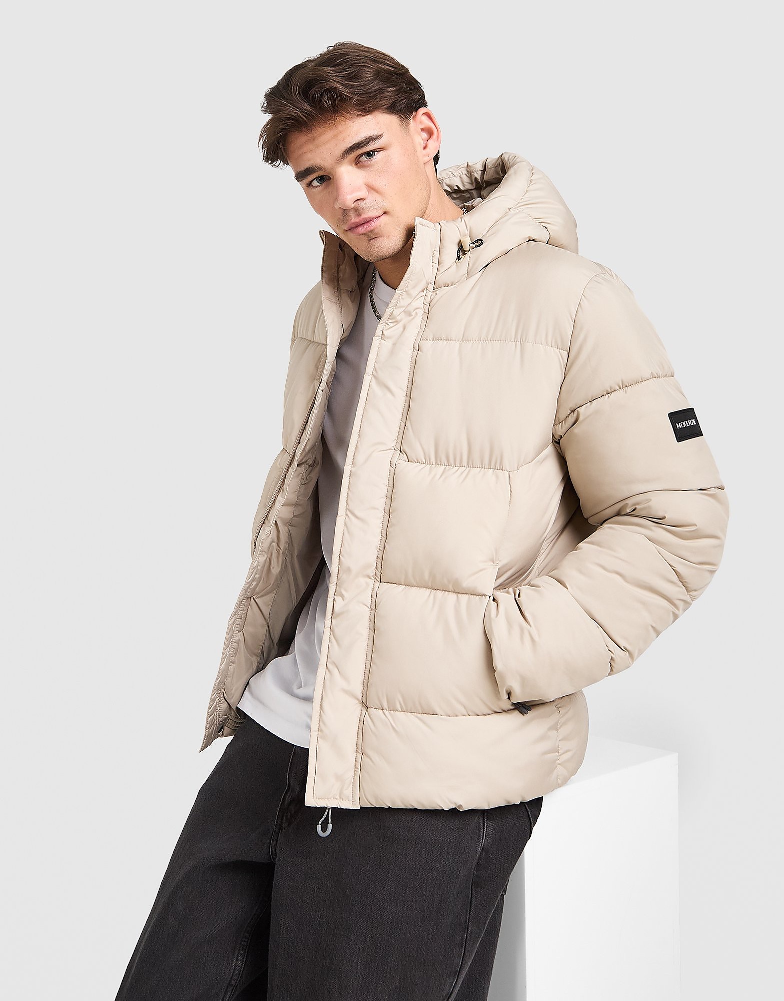 McKenzie Racket Bubble Jacket - Wit- Heren, Wit