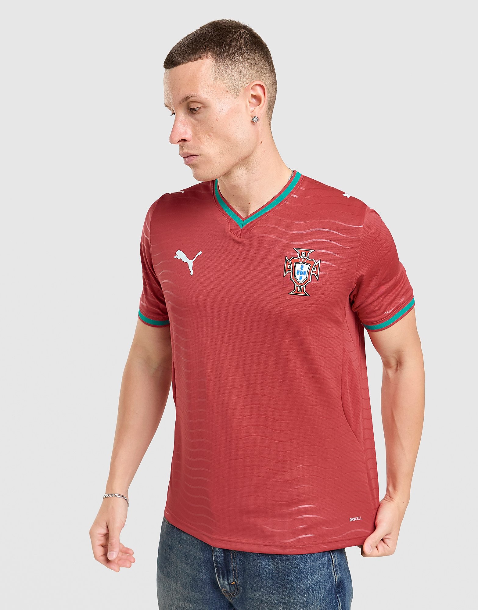Mens Portugal 2026 Home Shirt - Rosso, rosso rosso Uomo taglia XS