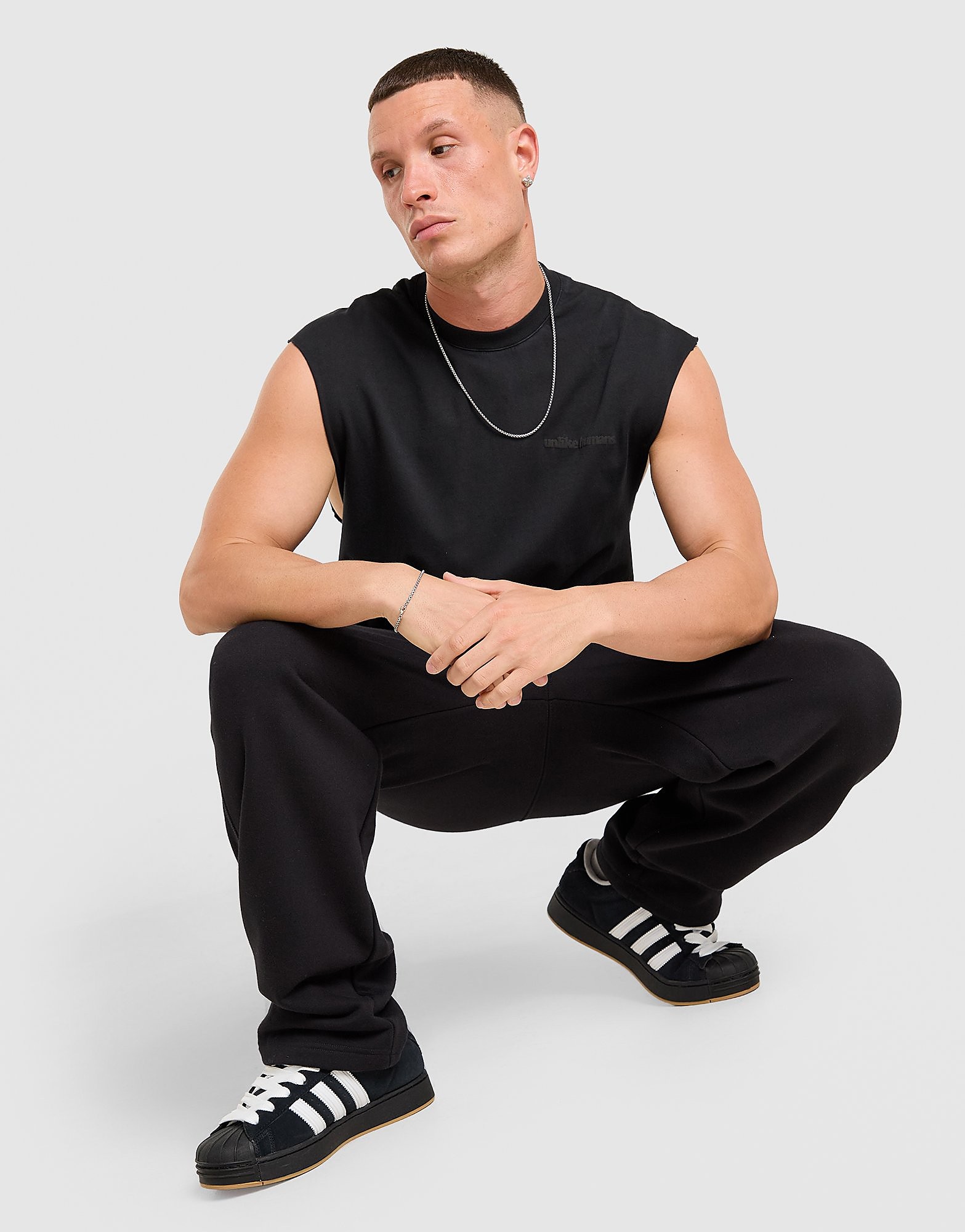 Mens Pigment Vest - Nero, nero nero Uomo taglia M