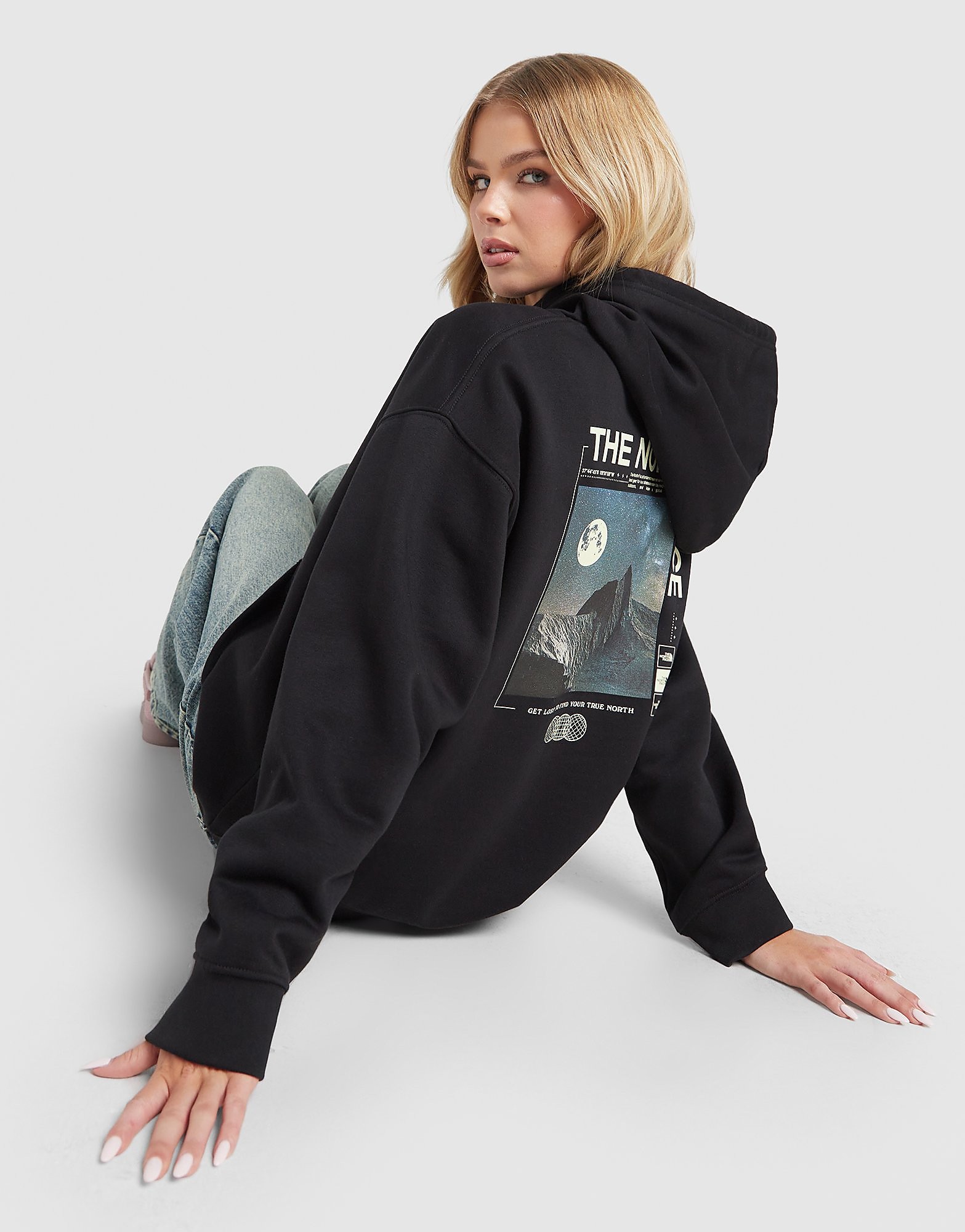 The North Face Moon Glow Overhead Hoodie - Zwart- Dames, Zwart