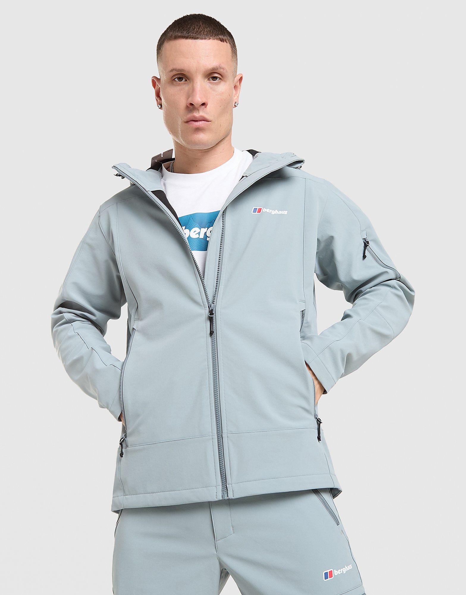 Berghaus Winter Theran Full Zip Jacket - Grijs- Heren, Grijs