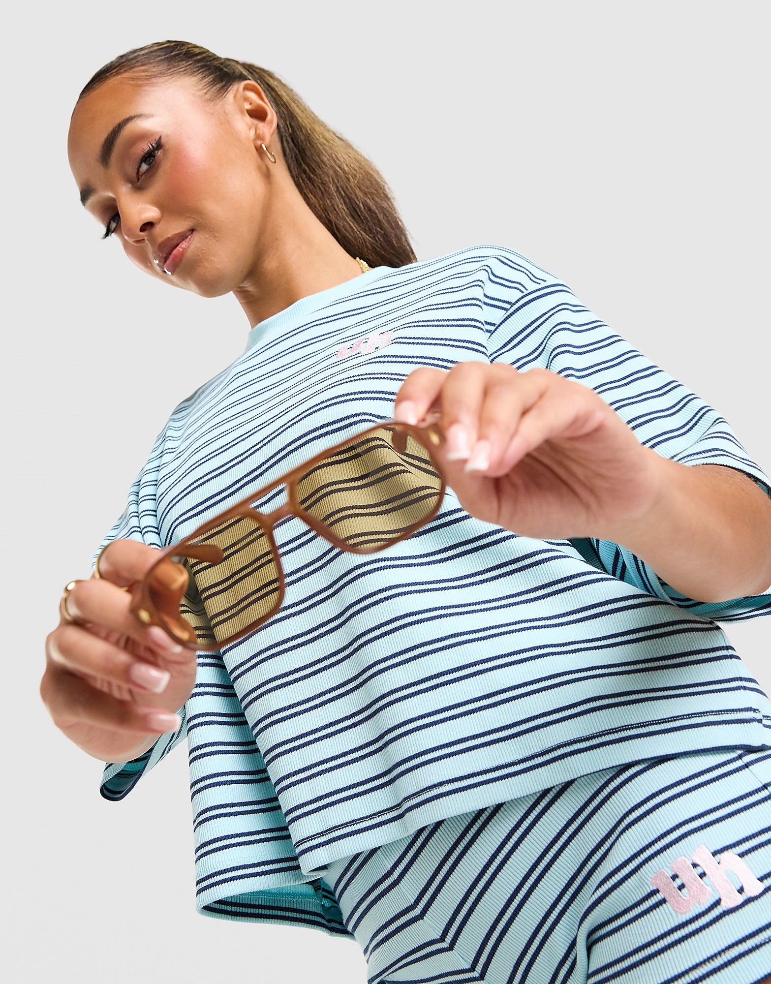 Womens Mara Stripe T-Shirt - Blu, blu blu Donna taglia M