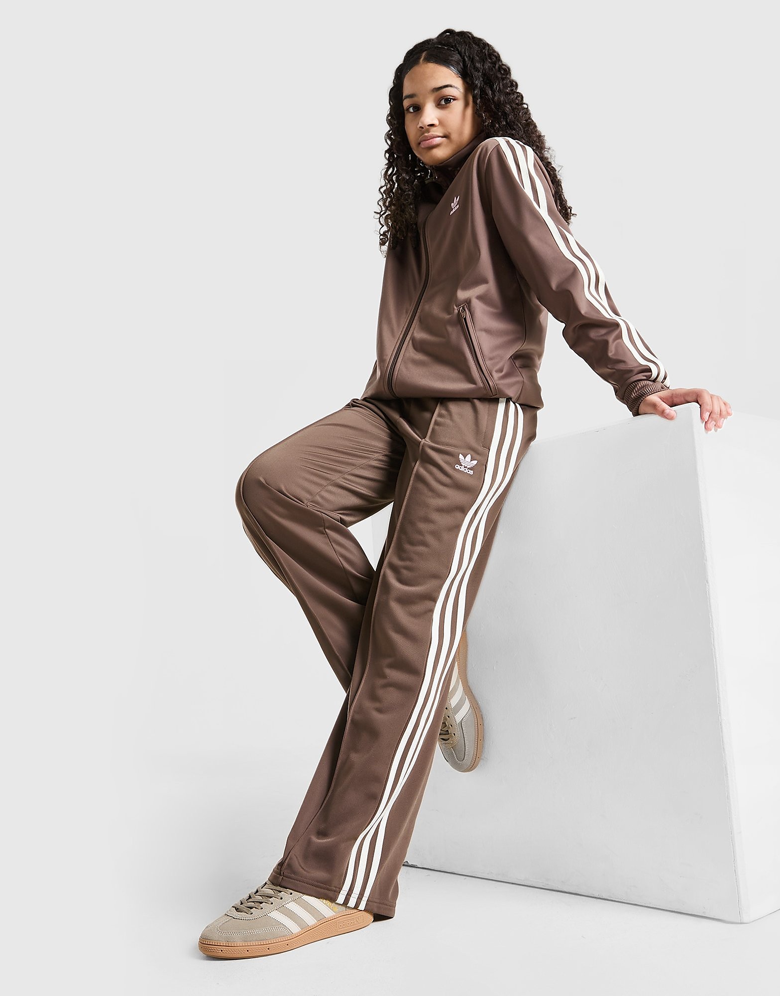 adidas Originals Girls' Firebird Wide Leg Track Pants Junior