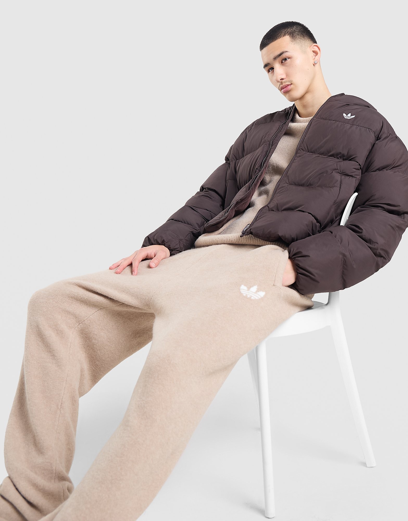 adidas Originals Knit Joggers - Beige- Heren, Beige