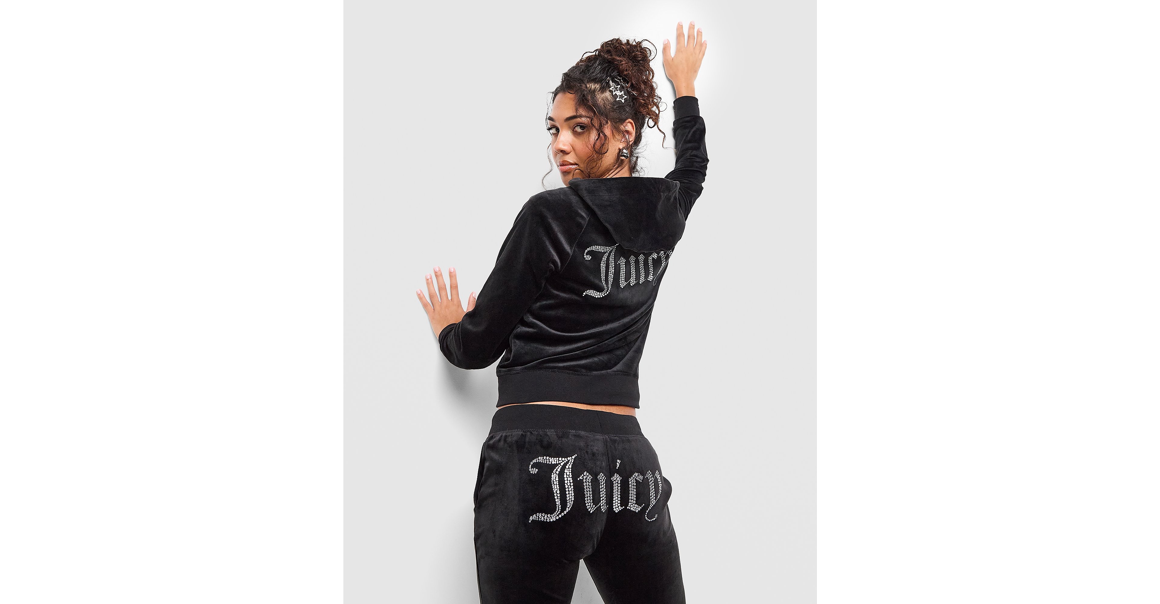 Diamante JC Logo Full Zip Hoodie