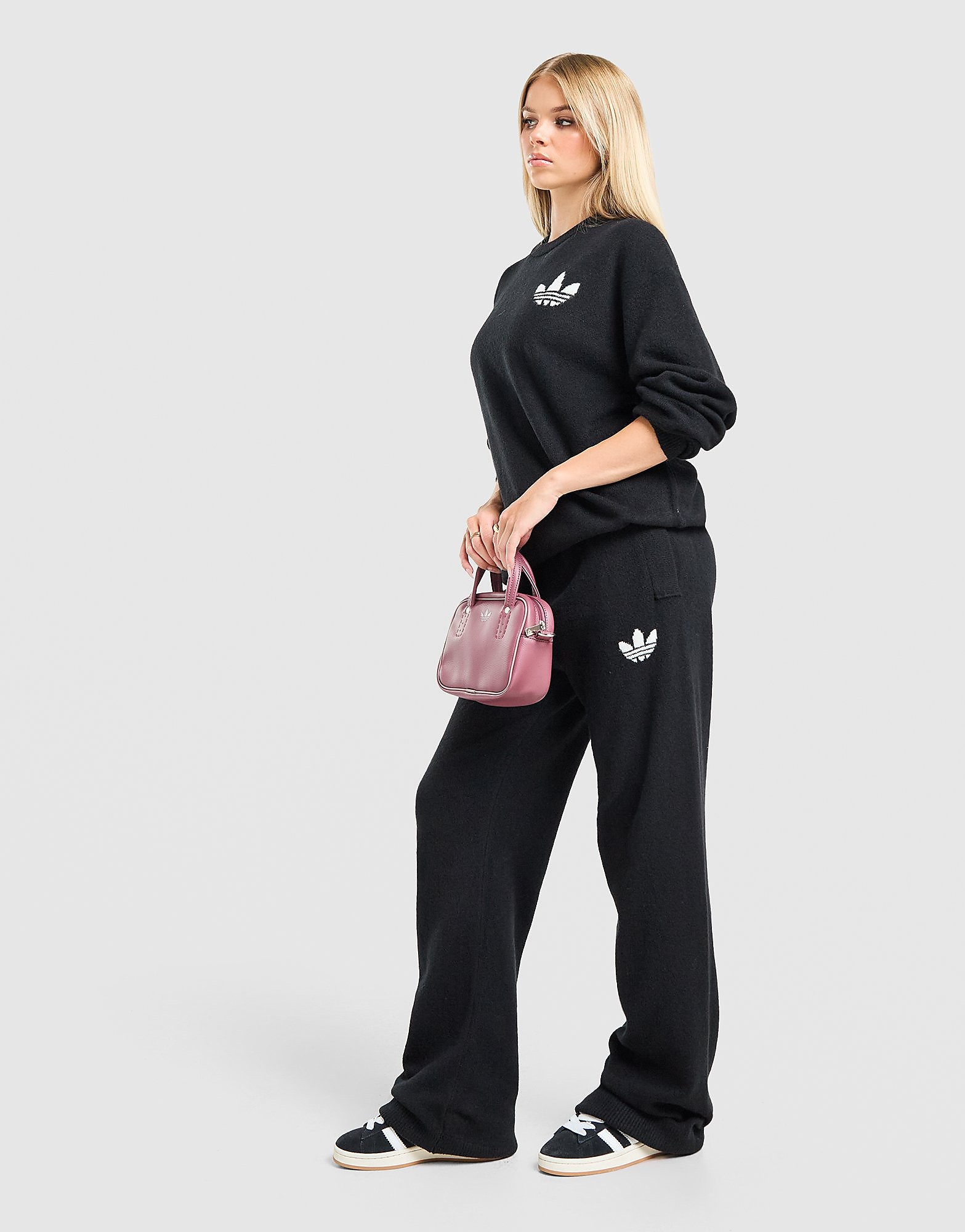 adidas Originals Trefoil Knitted Joggers - Zwart- Dames, Zwart