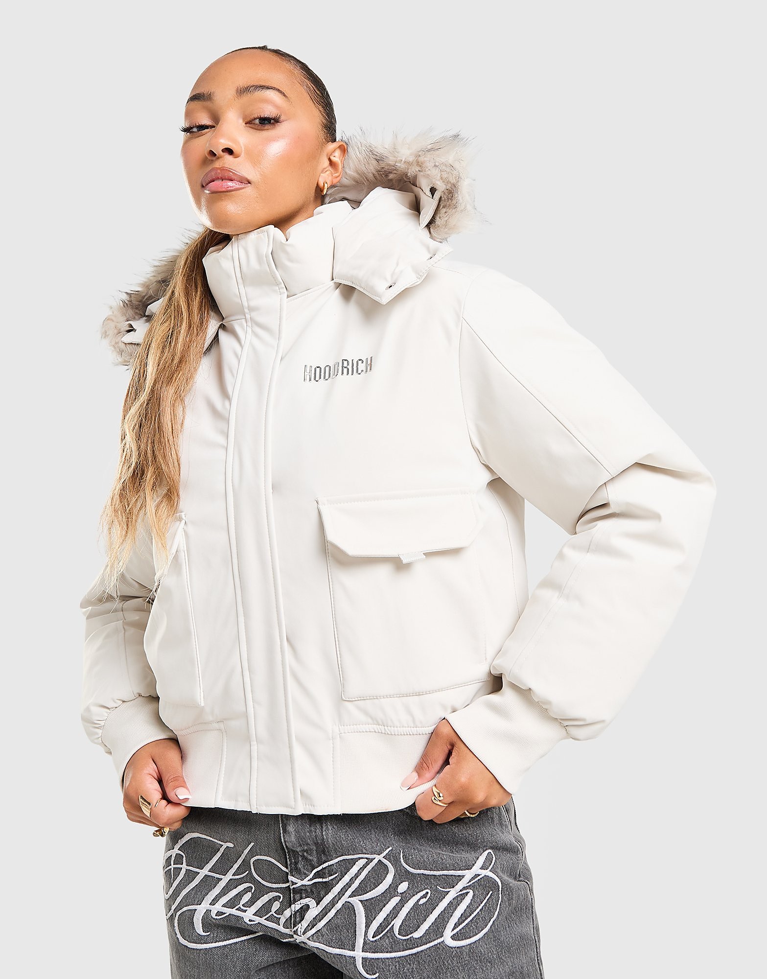 Hoodrich Lucerne Padded Jacket Wit- Dames Wit