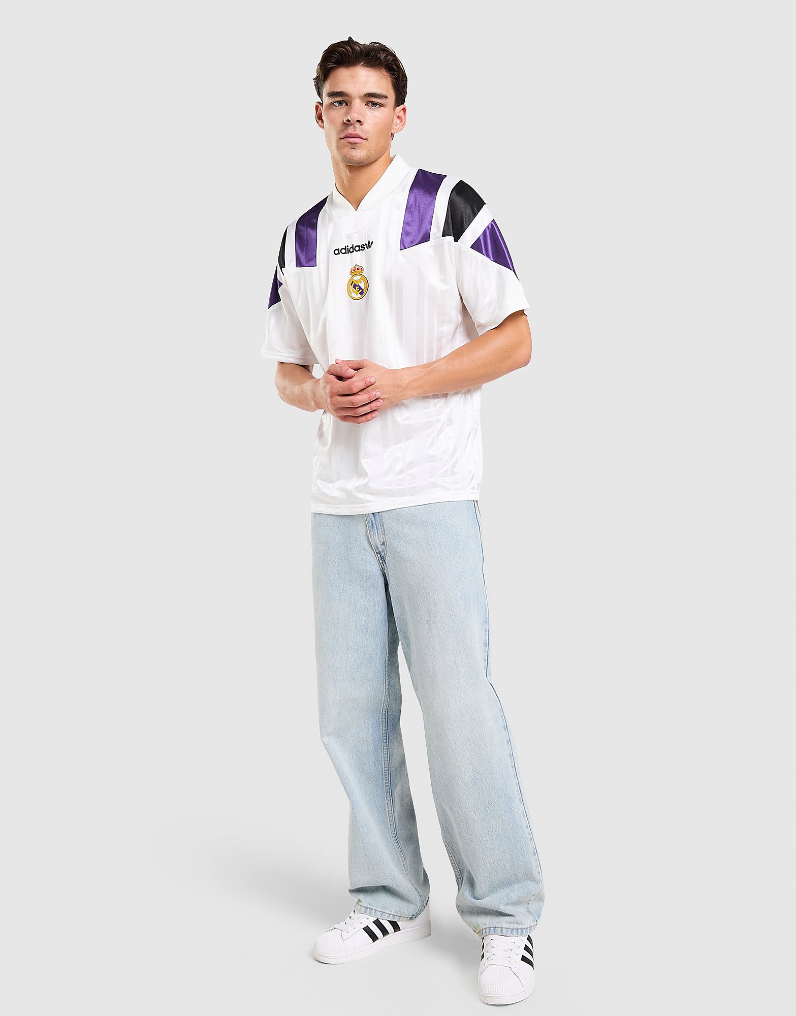 adidas Originals Real Madrid EQT Shirt - Wit- Heren, Wit L