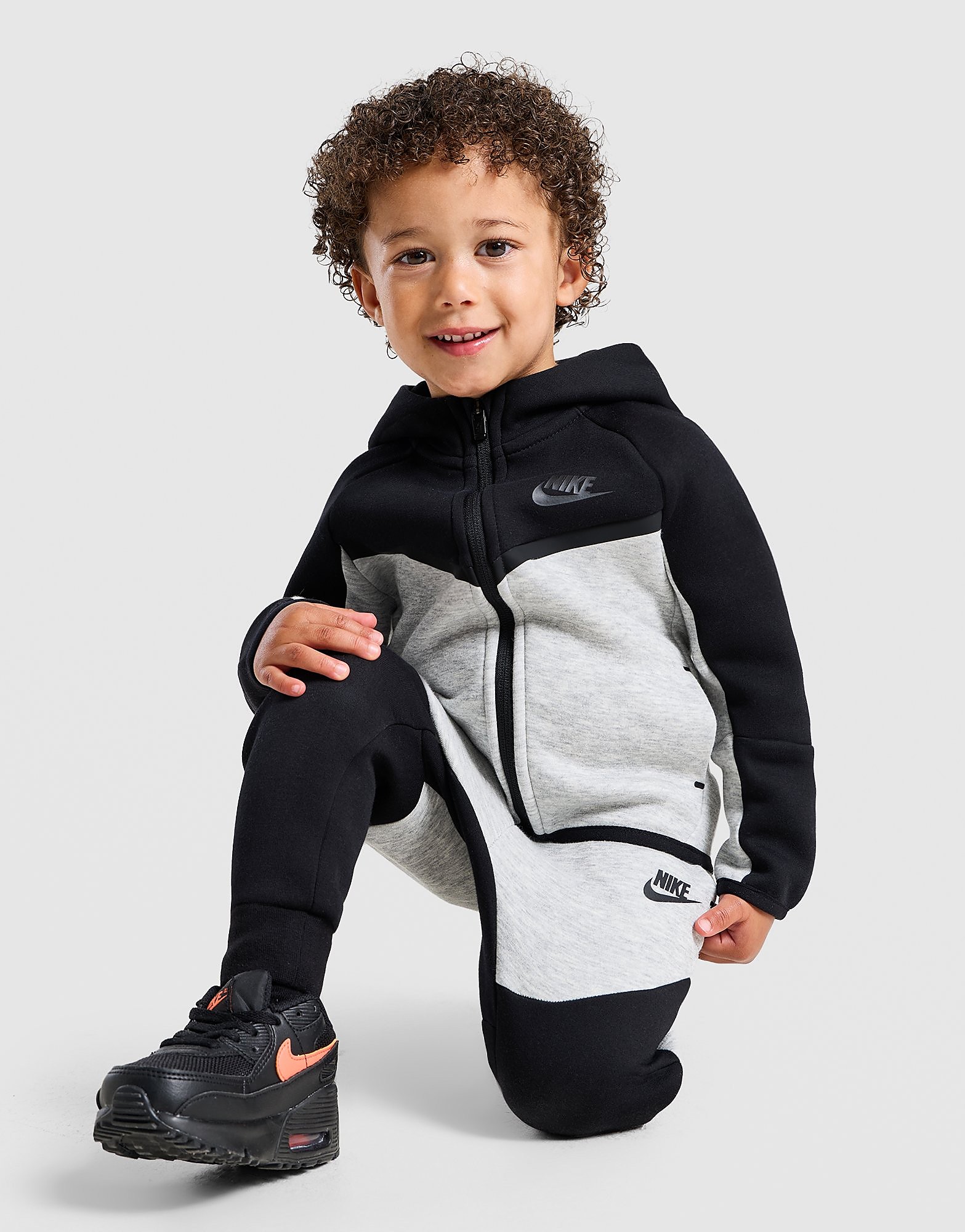Nike Tech Fleece Tracksuit Infant - Zwart - Kind, Zwart