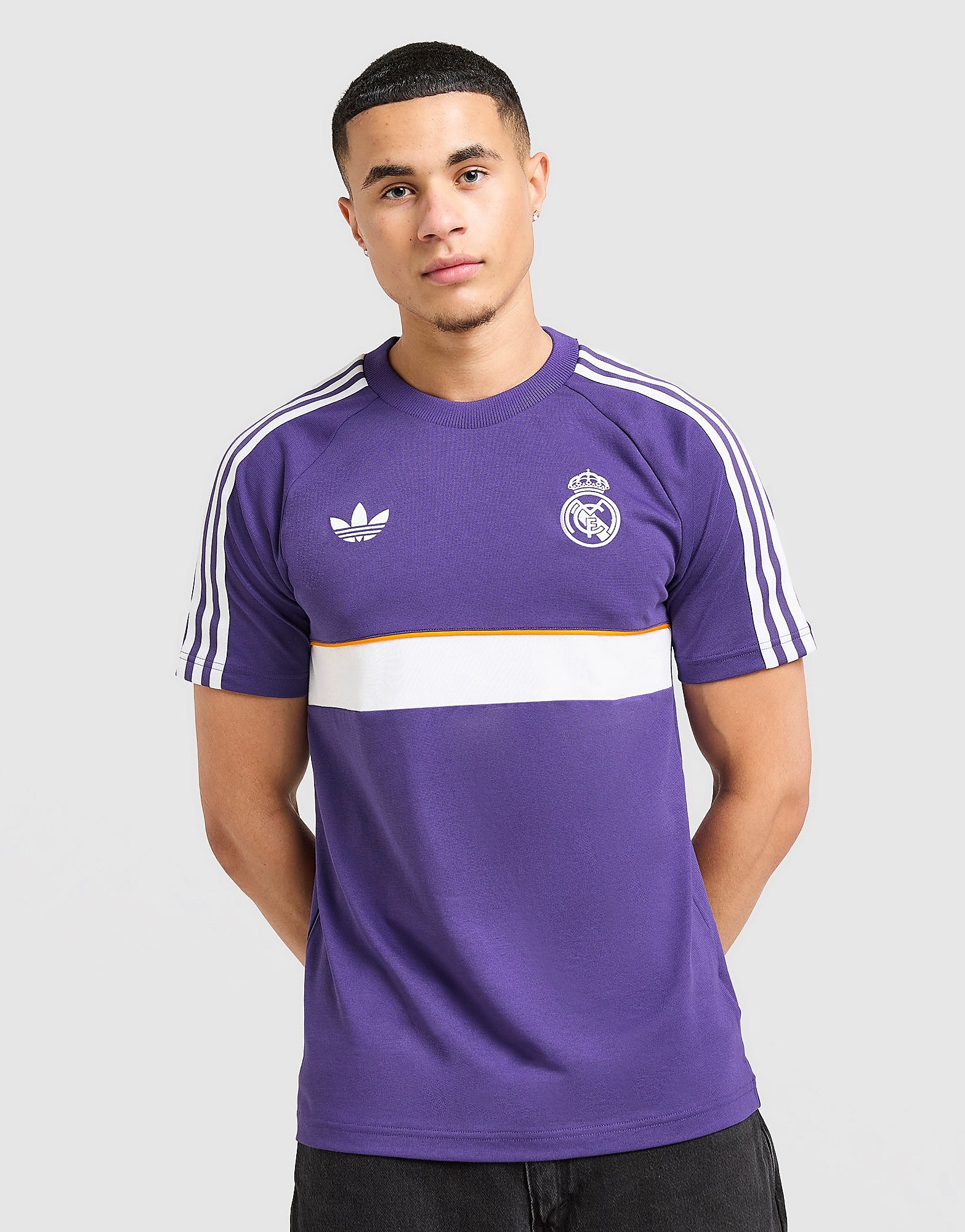 adidas Originals Real Madrid OG T-Shirt - Paars- Heren, Paars