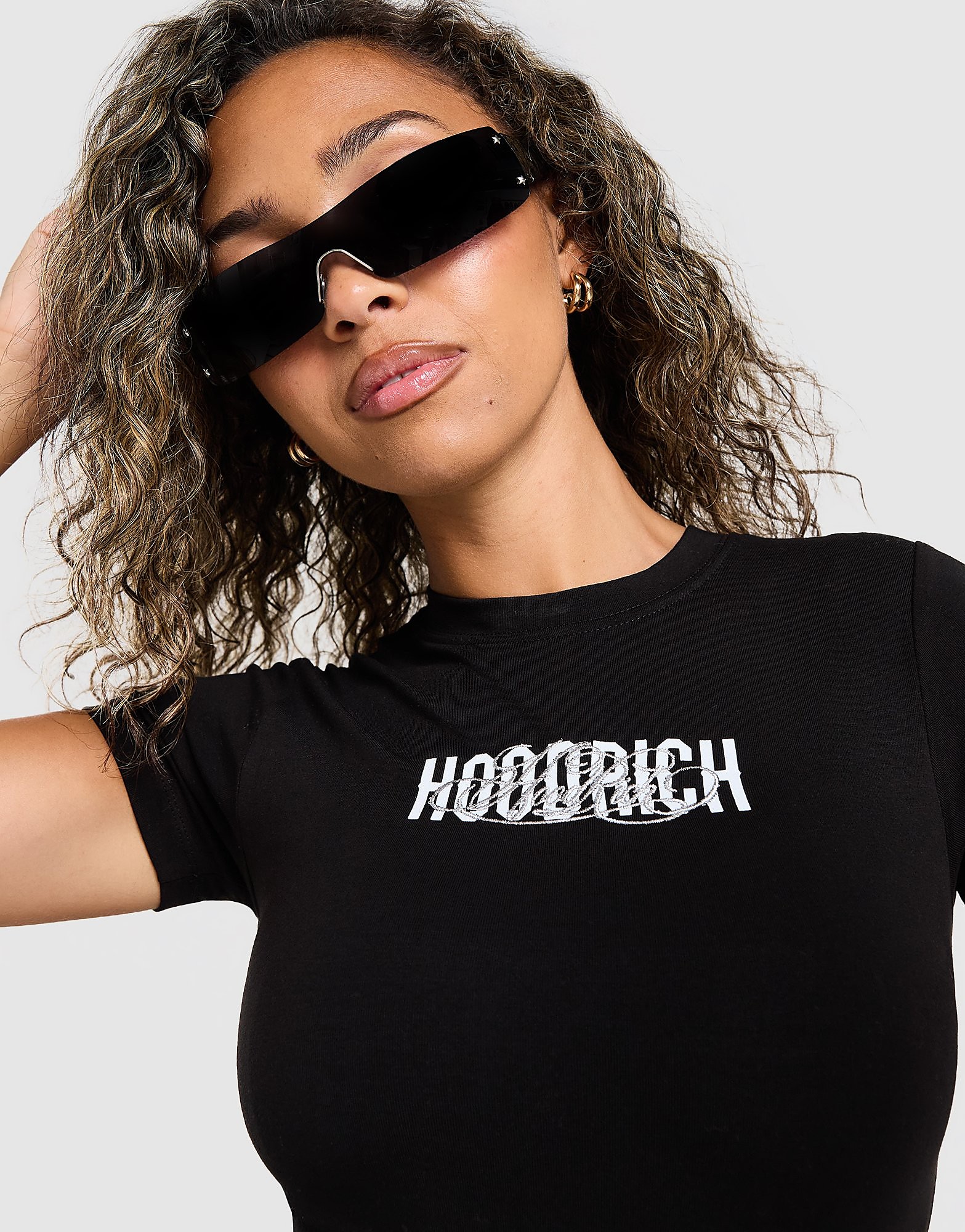 Hoodrich Mono Slim T-Shirt - Zwart- Dames, Zwart XS