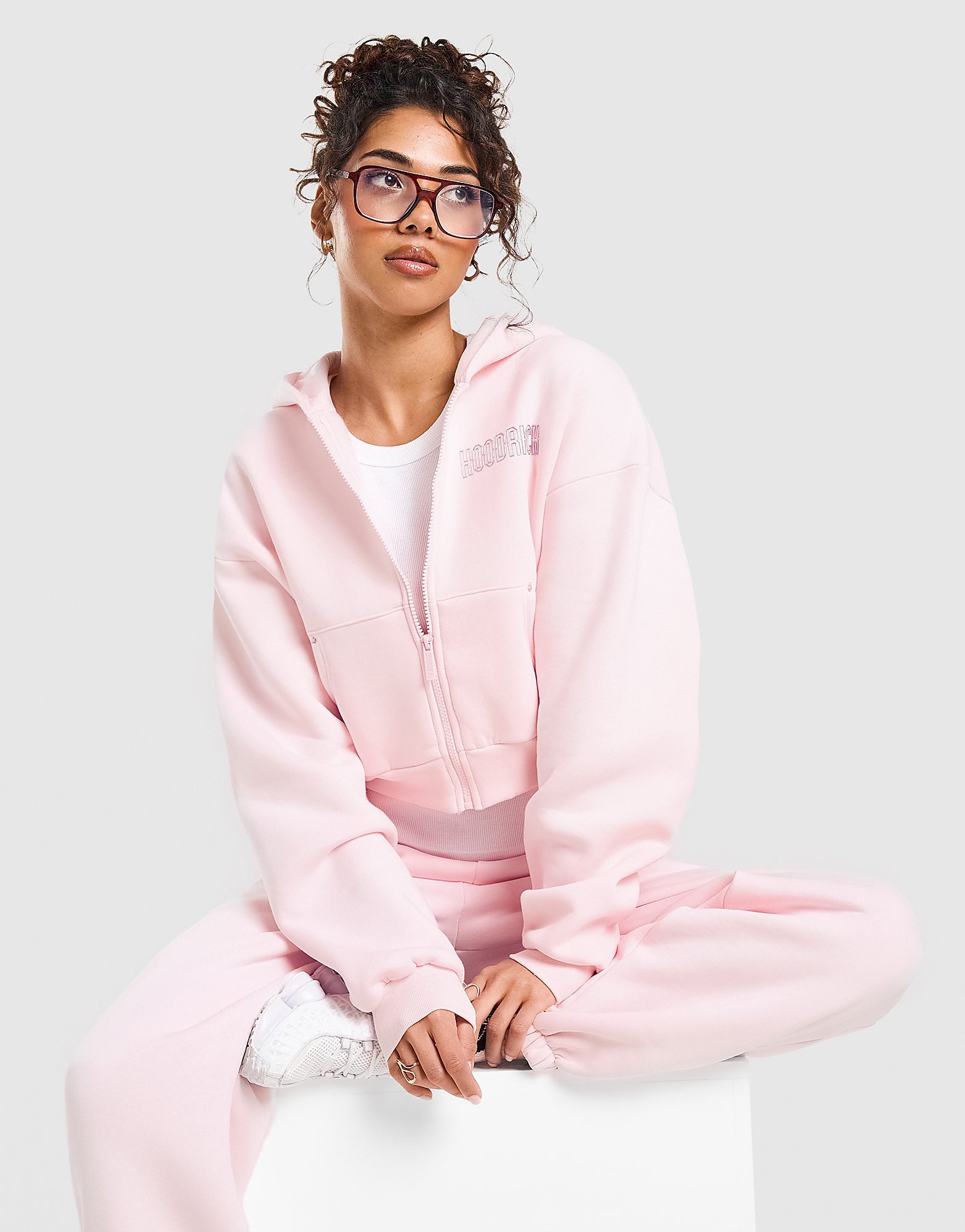 Hoodrich OG Ion v2 Boxy Full Zip Hoodie - Roze- Dames, Roze