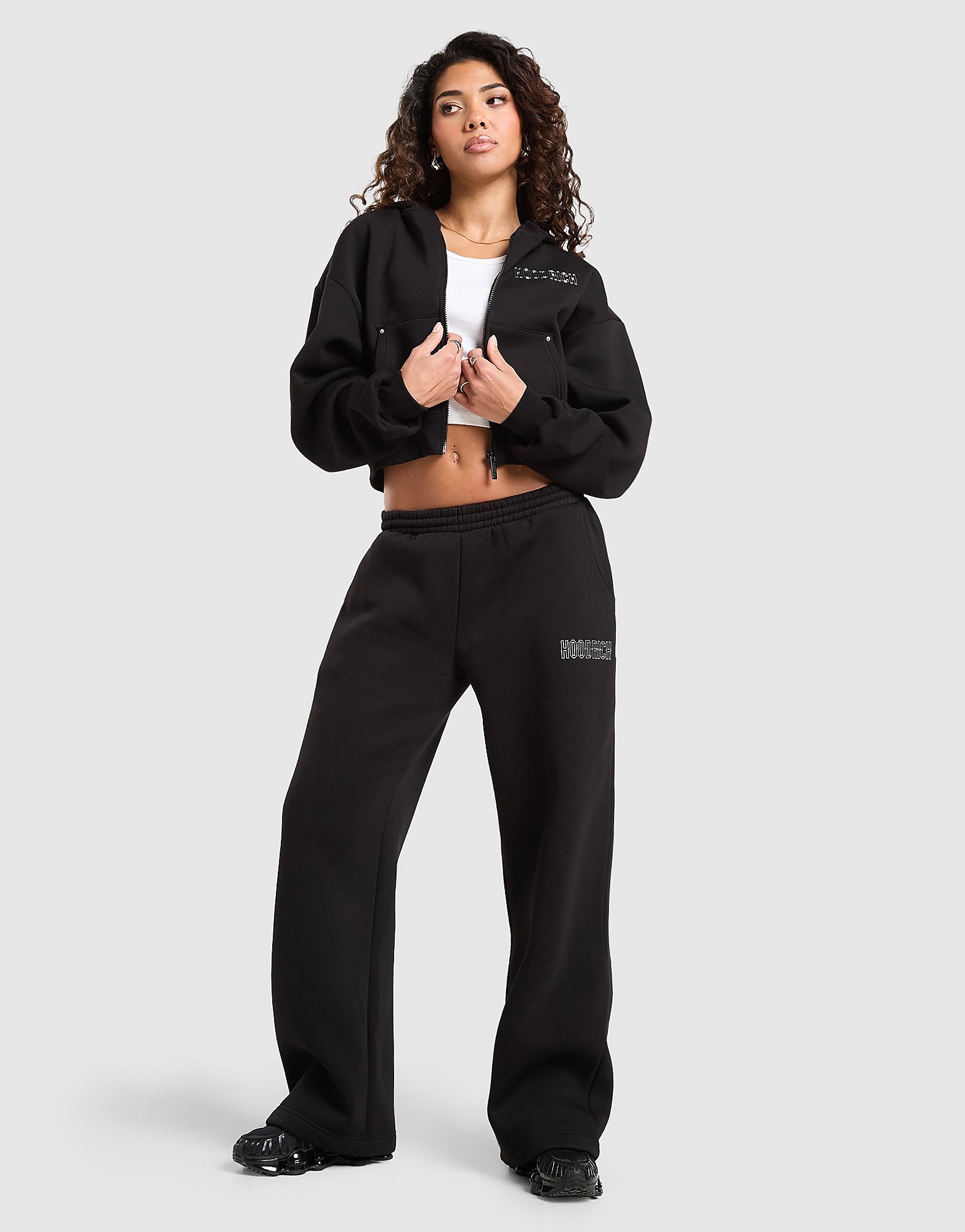 Hoodrich OG Ion v2 Wide Leg Joggers Zwart- Dames Zwart