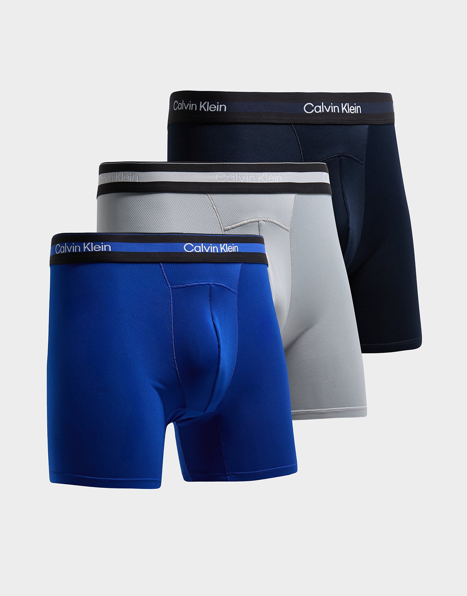 Calvin Klein Underwear 3-Pack Active Mesh Boxers - Blauw- Heren, Blauw