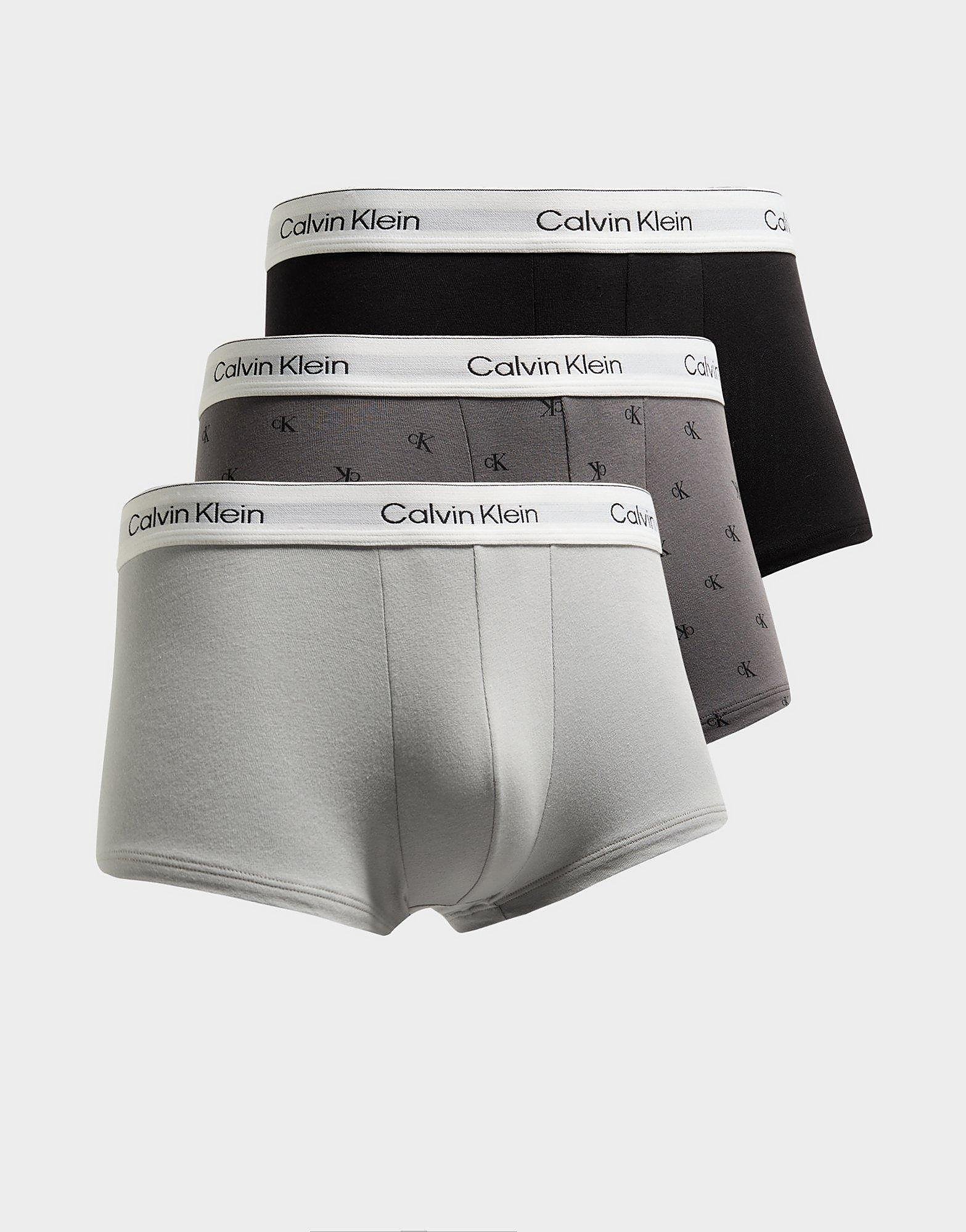 Calvin Klein Underwear Low Rise Boxer Shorts (3 Pack) - Grijs- Heren, Grijs L