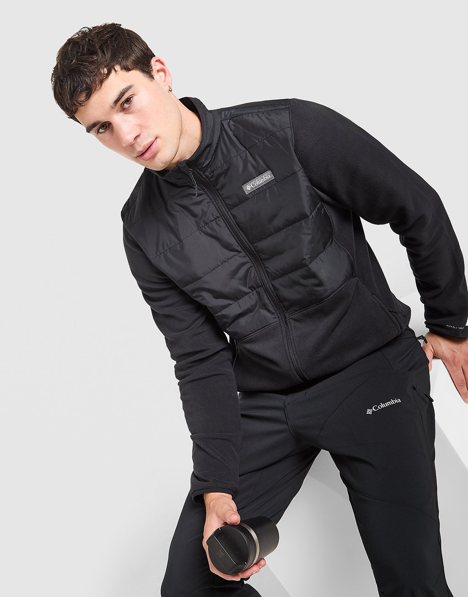 Columbia Basin Full Zip Baffle Fleece Jacket - Zwart- Heren, Zwart