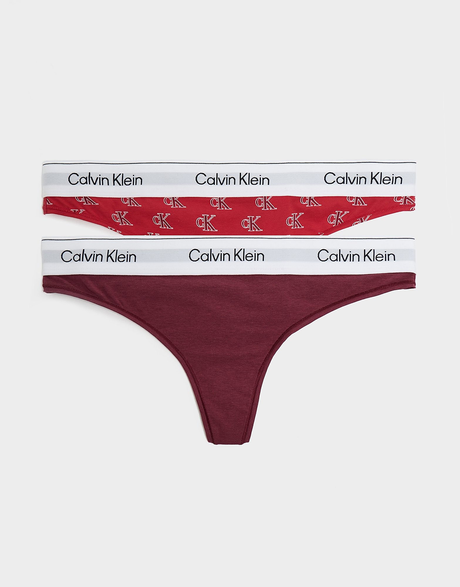 Calvin Klein Underwear 2-Pack Thong - Rood- Dames, Rood