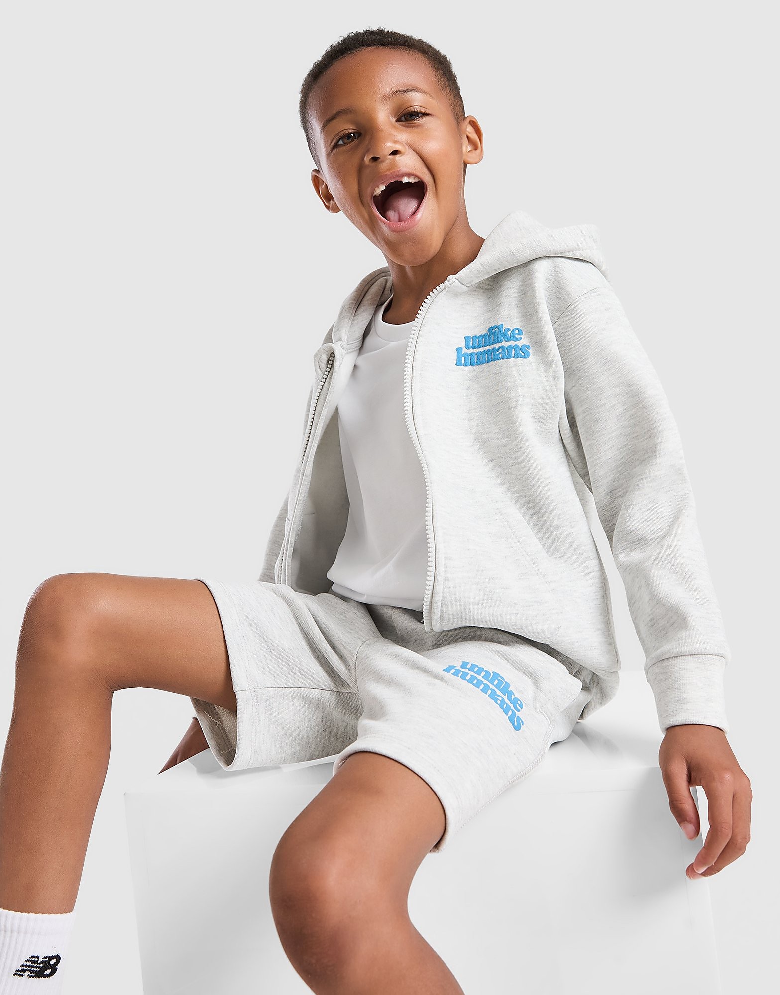 Full Zip 3-Piece Set Children - Grigio, grigio grigio Bambino taglia 5-6Y
