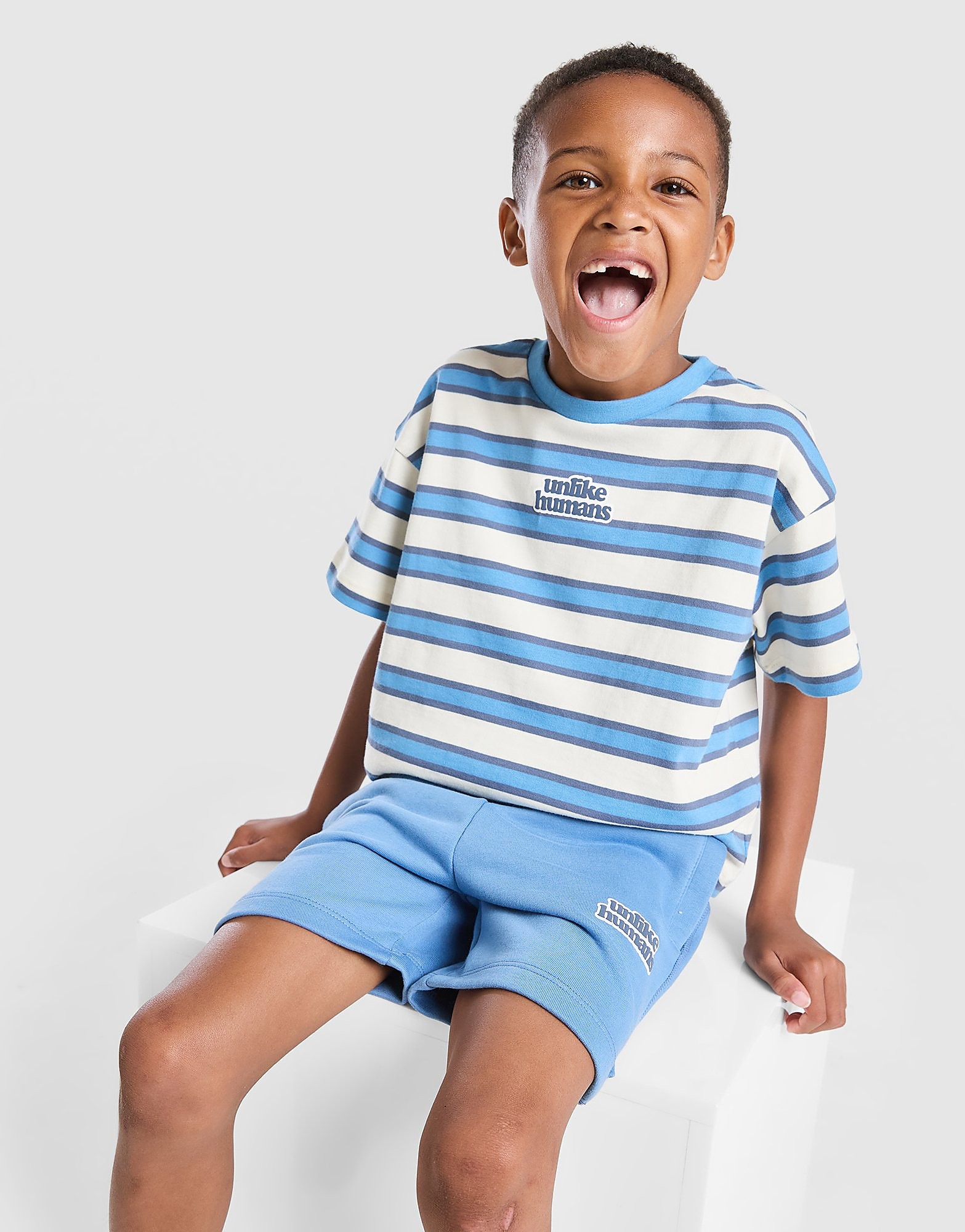 Dena T-Shirt/Shorts Set Children - Blu, blu blu Bambino taglia 4-5Y