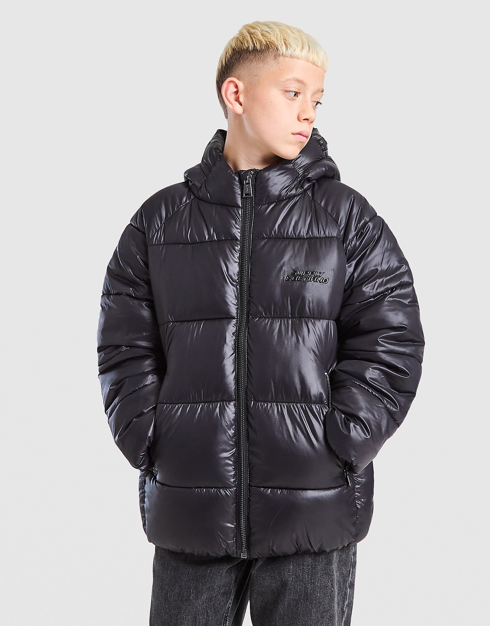 Supply & Demand Halton Jacket Junior - Zwart - Kind, Zwart 8-10Y