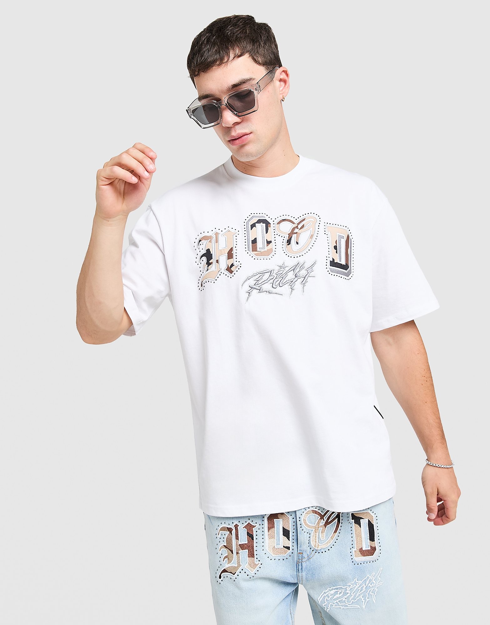 Camo Iron T-Shirt - Herren, Weiss - male - Size: XS