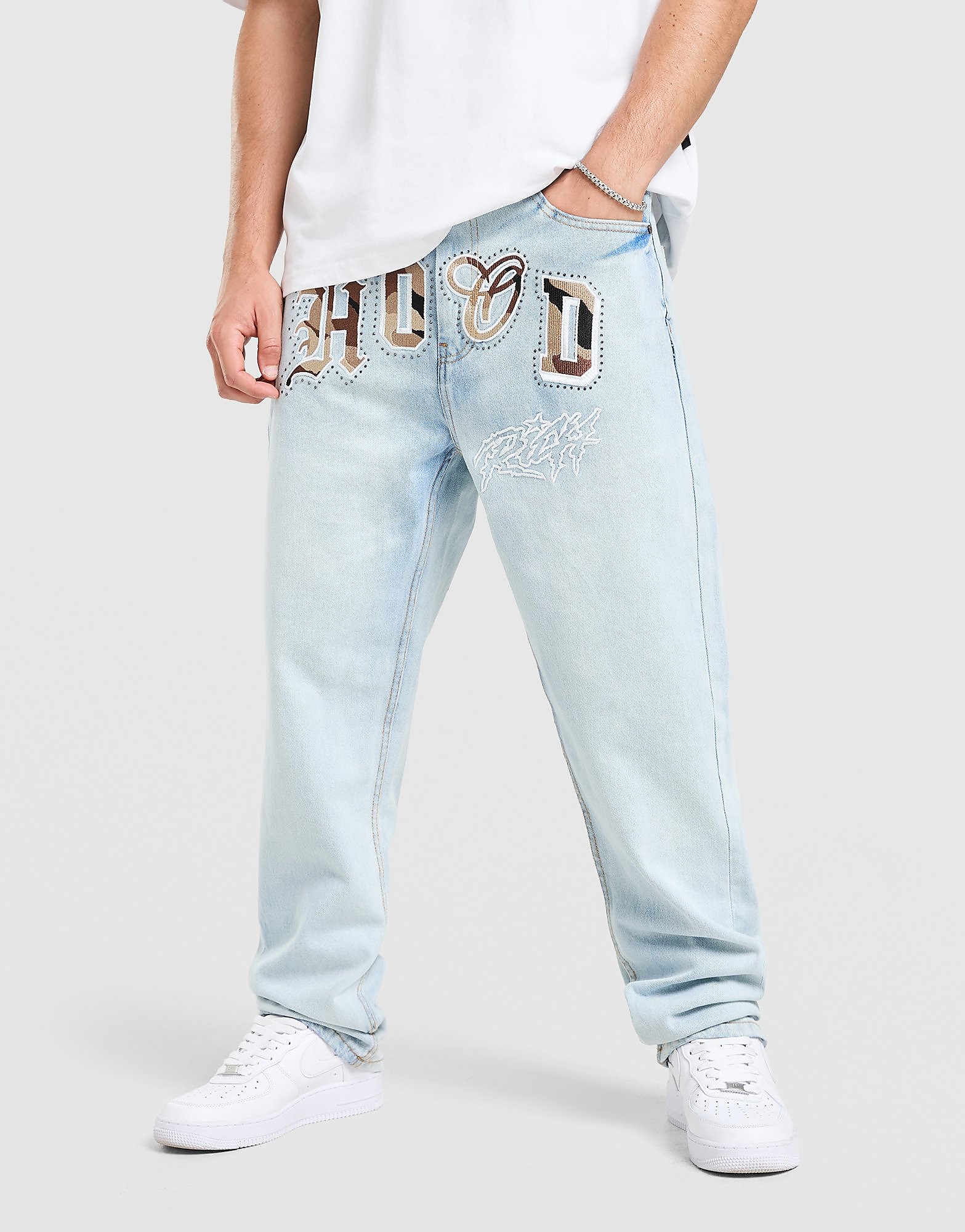 Hoodrich Camo Iron Denim Jeans - Blauw- Heren, Blauw