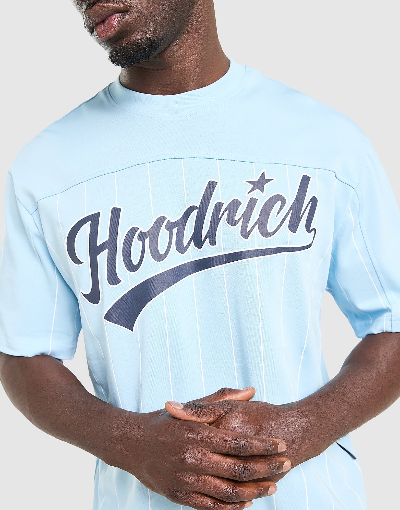Hoodrich Stade Stripe T-Shirt - Blauw- Heren, Blauw XS