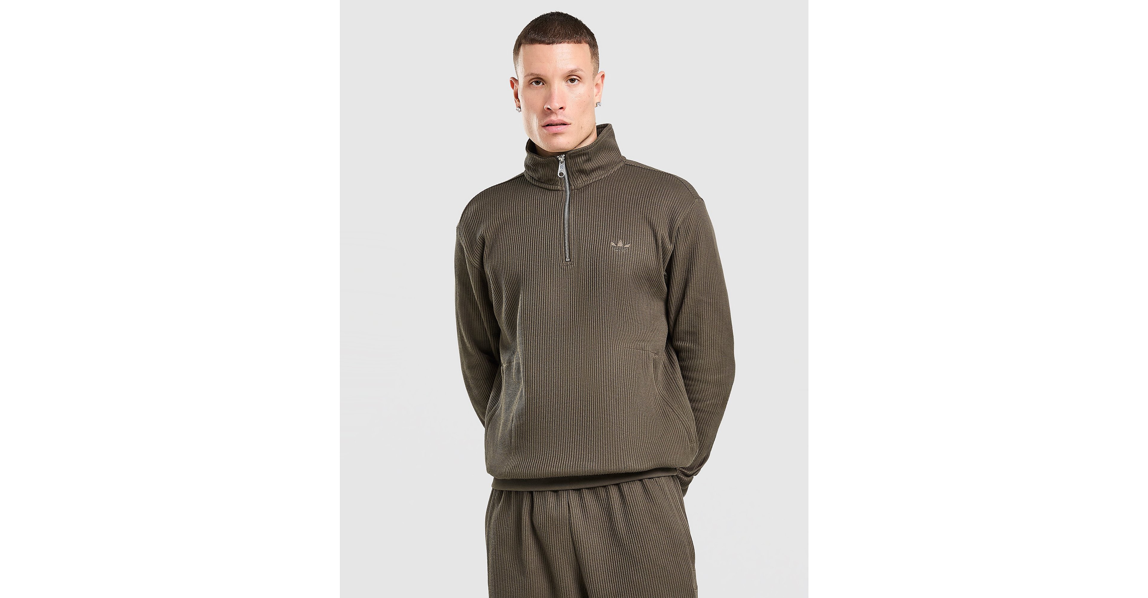 Waffle 1/4 Zip Sweatshirt