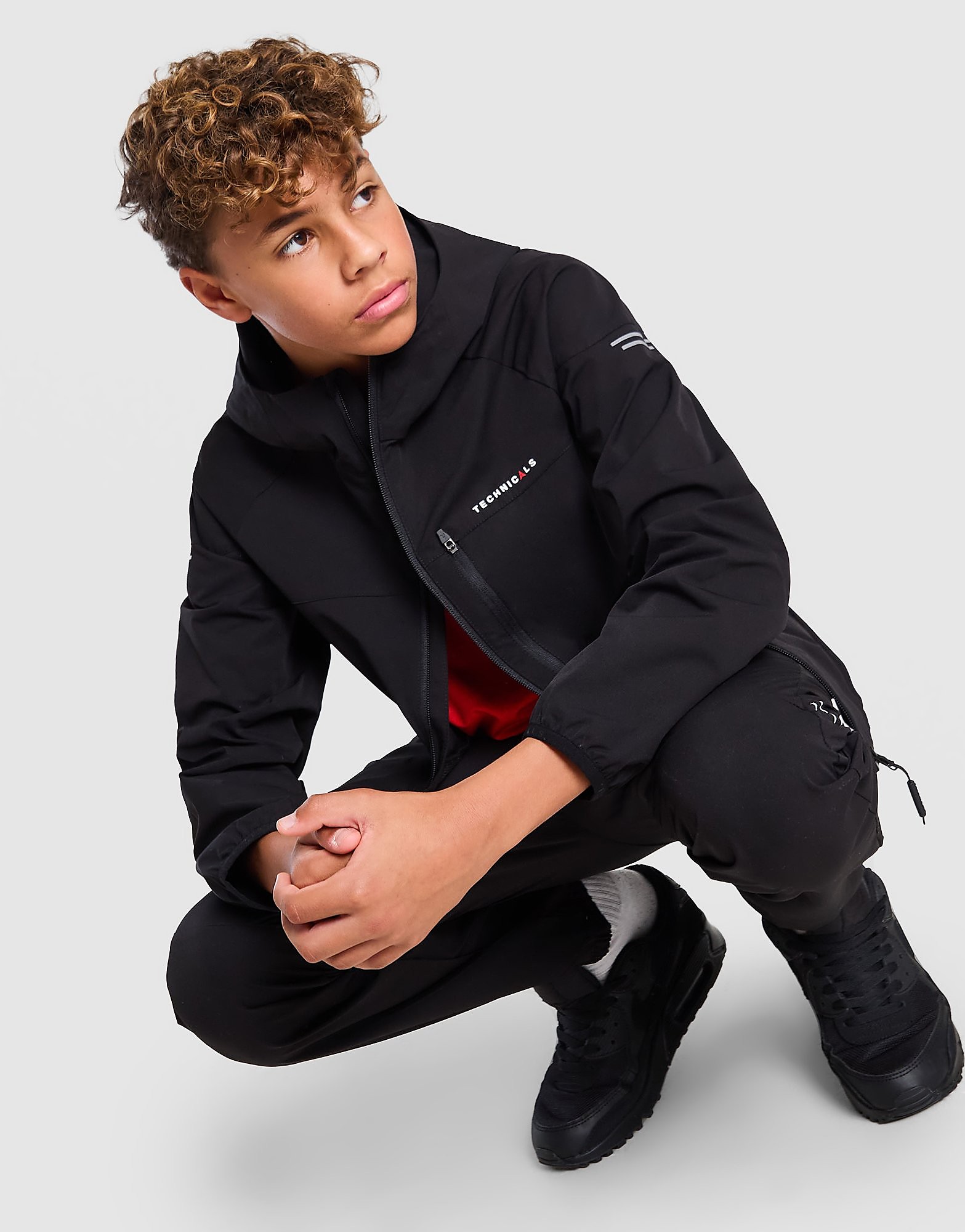 Technicals Become Jacket Junior - Zwart - Kind, Zwart 10-11Y
