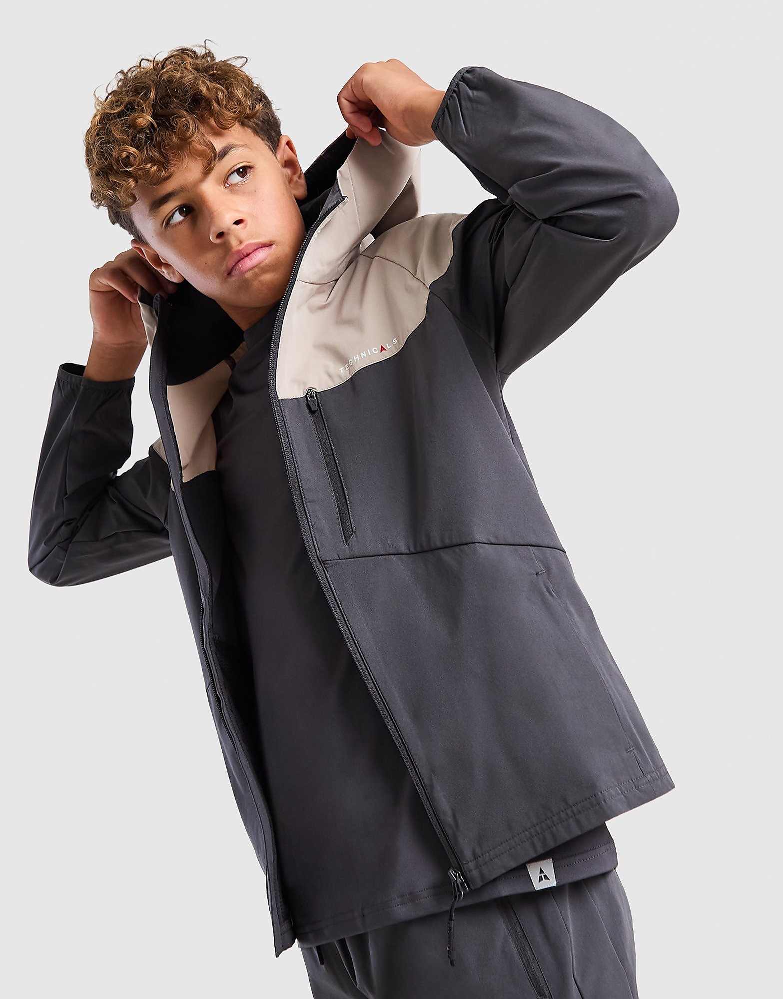 Technicals Become Jacket Junior - Grijs - Kind, Grijs 10-11Y