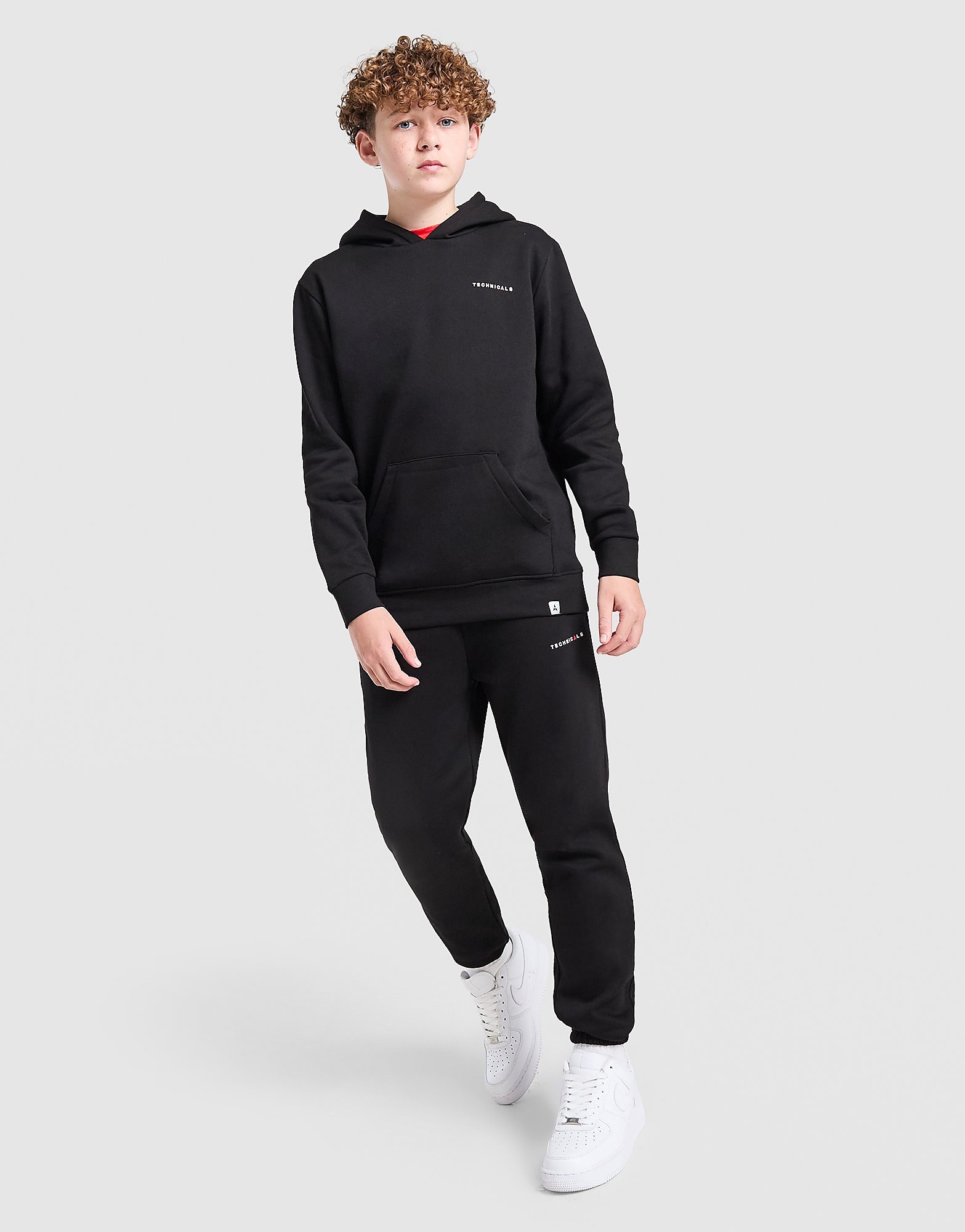 Technicals Wise Overhead Tracksuit Junior - Zwart - Kind, Zwart