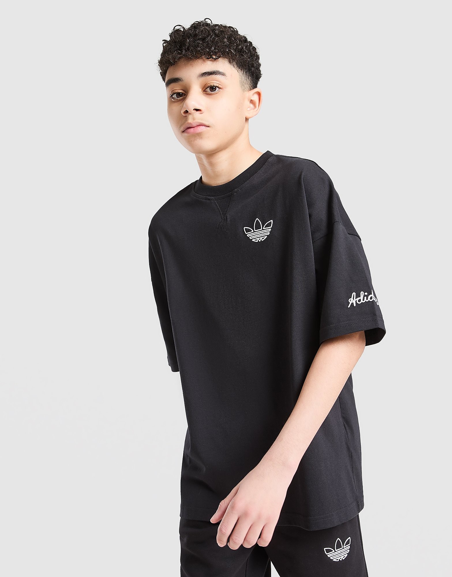 Chain Stitch T-Shirt Junior - Nero, nero nero Bambino taglia 9-10Y