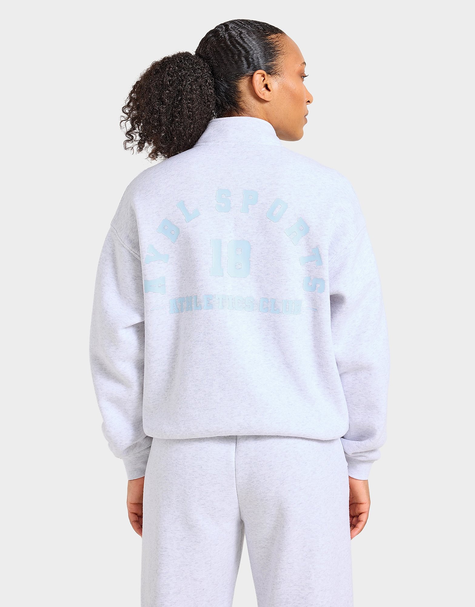 AYBL Athletics Fleece 1/4 Zip Top - Grijs- Dames, Grijs XS