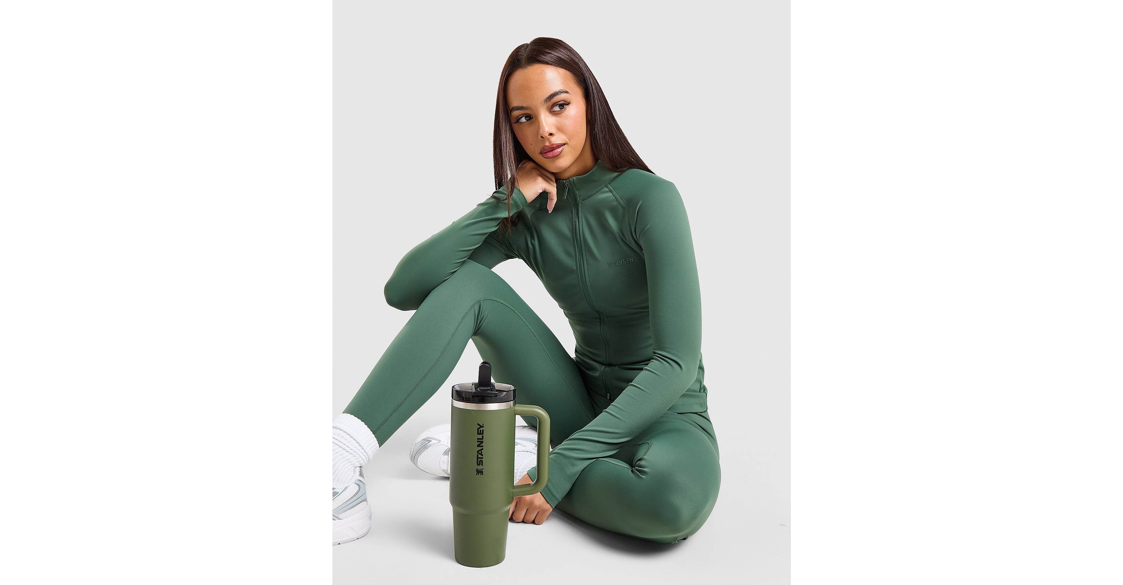 Sculpt Full Zip Fitted Top