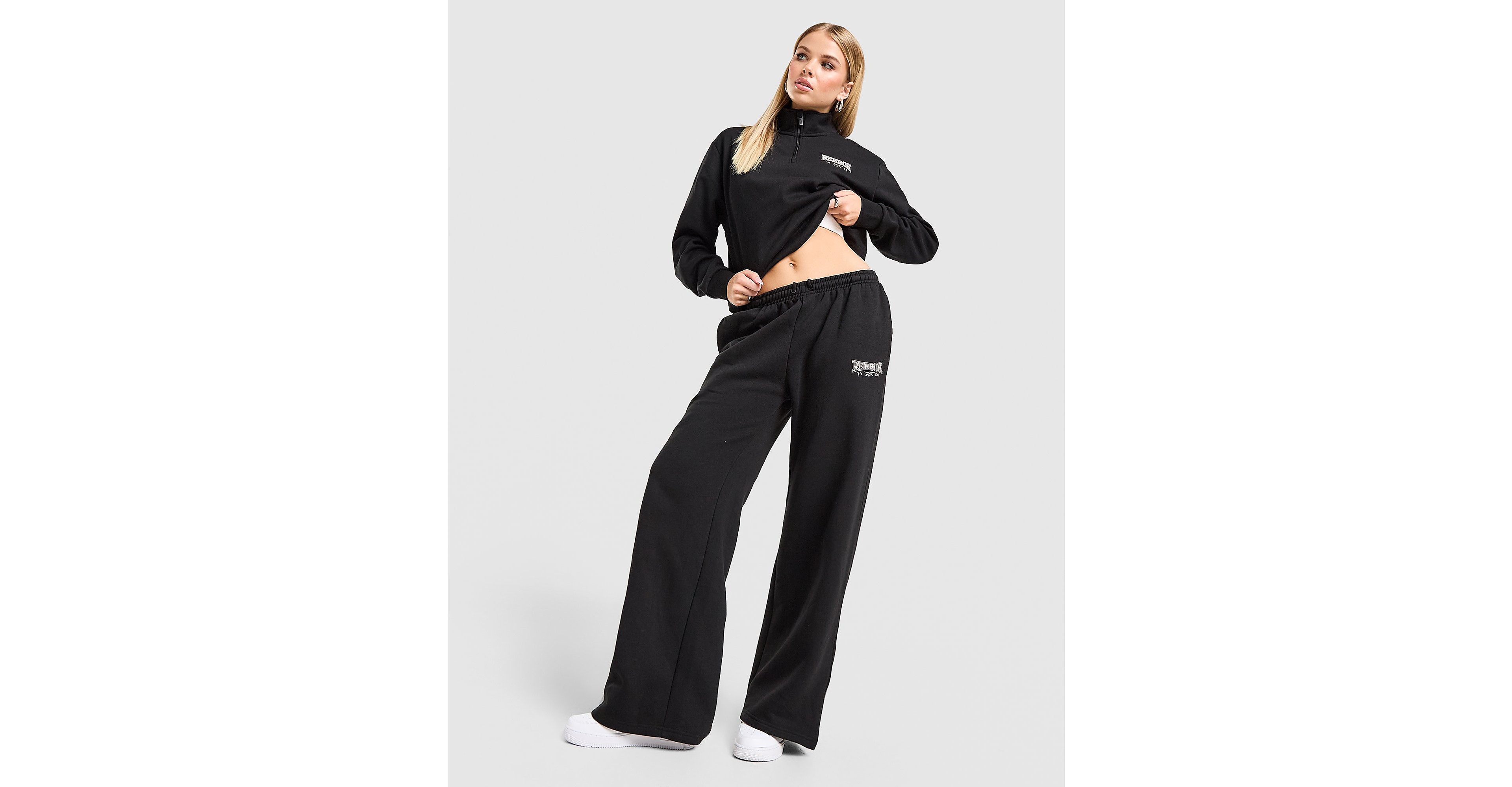 College Wide Leg Joggers