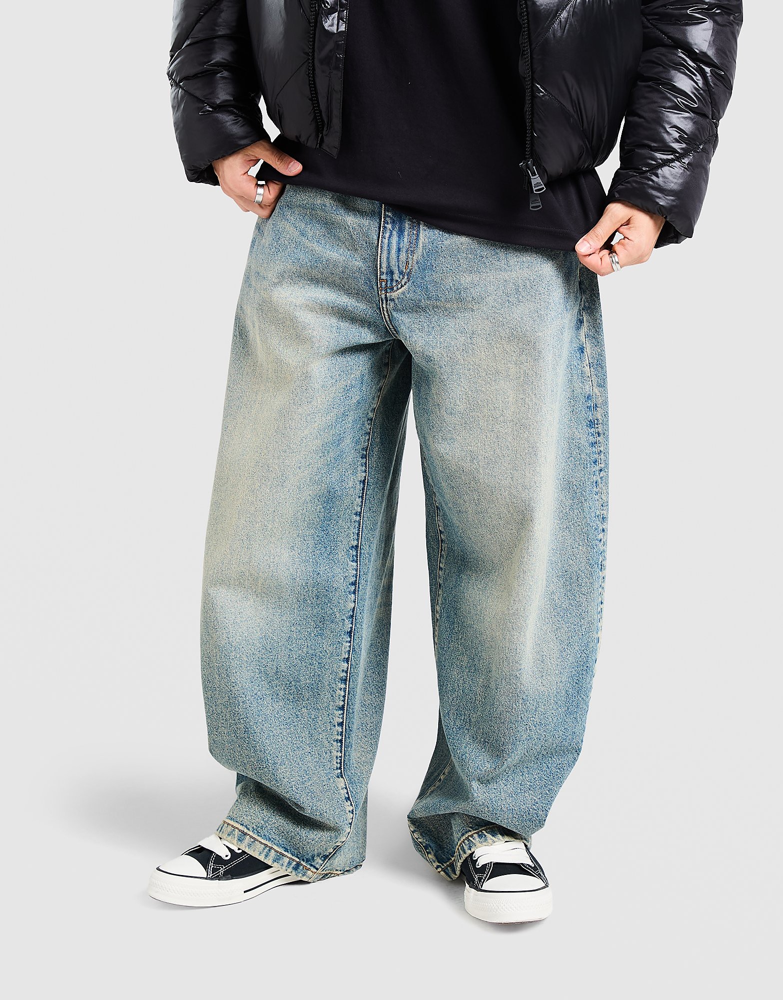 Unlike Humans Barrel Jeans - Blauw- Heren, Blauw