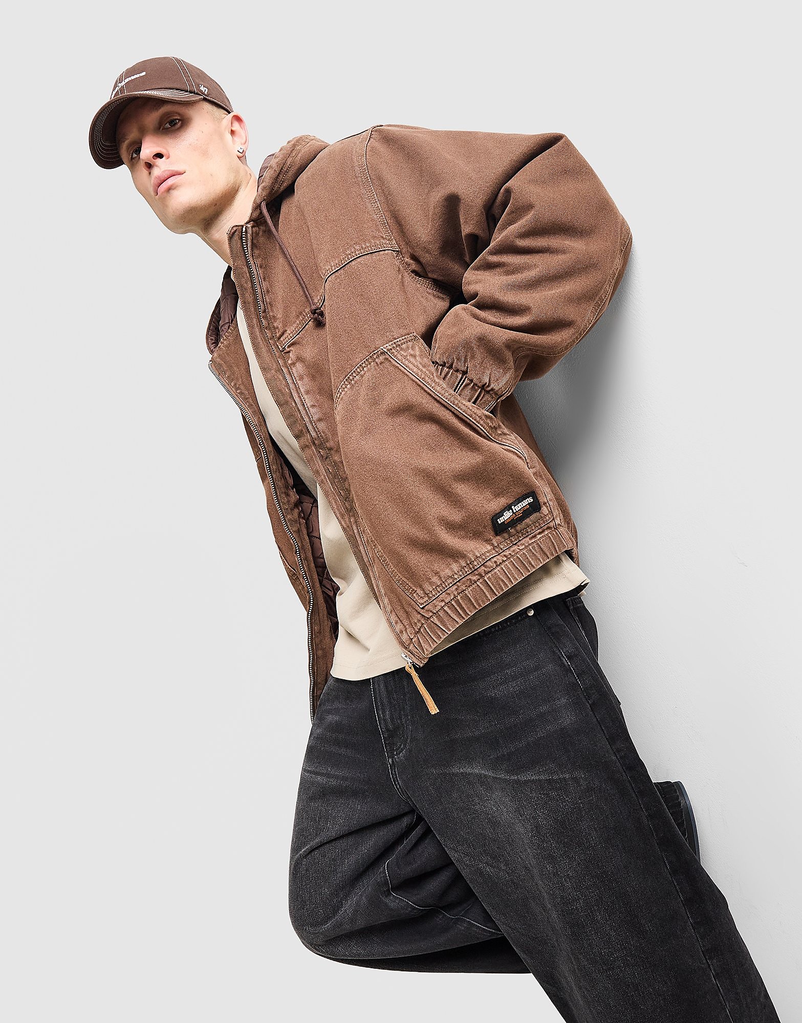 Unlike Humans Dalton Jacket - Bruin- Heren, Bruin