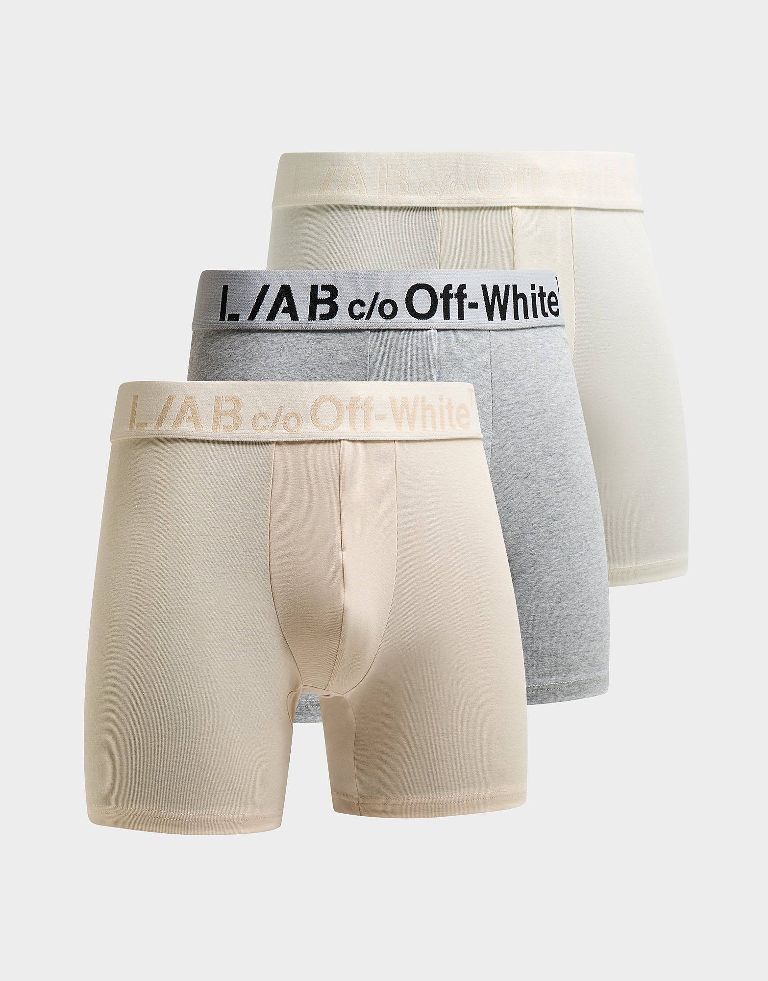Off-White 3-Pack Boxers Beige- Heren Beige