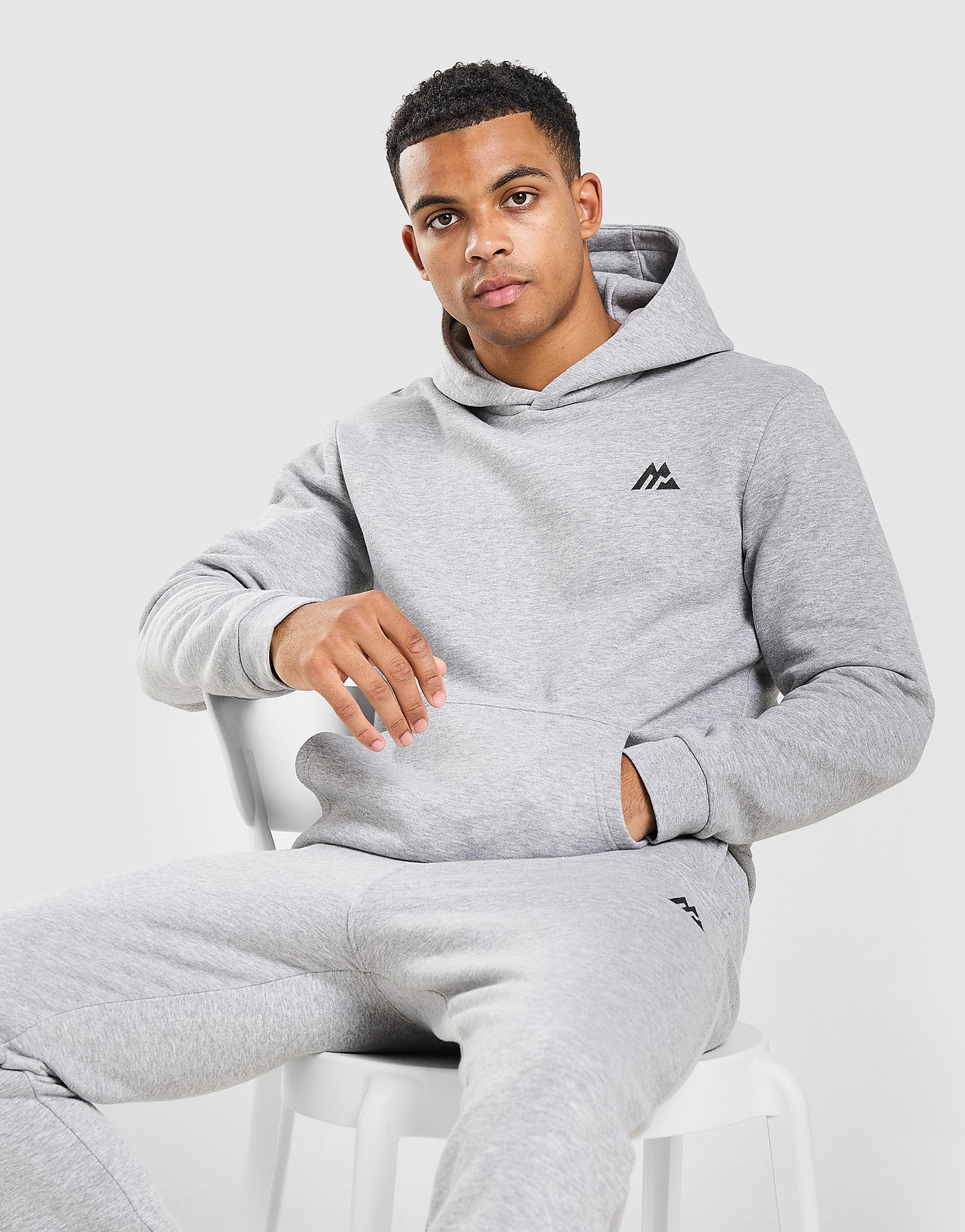 MONTIREX Essential Fleece Hoodie Grijs- Heren Grijs