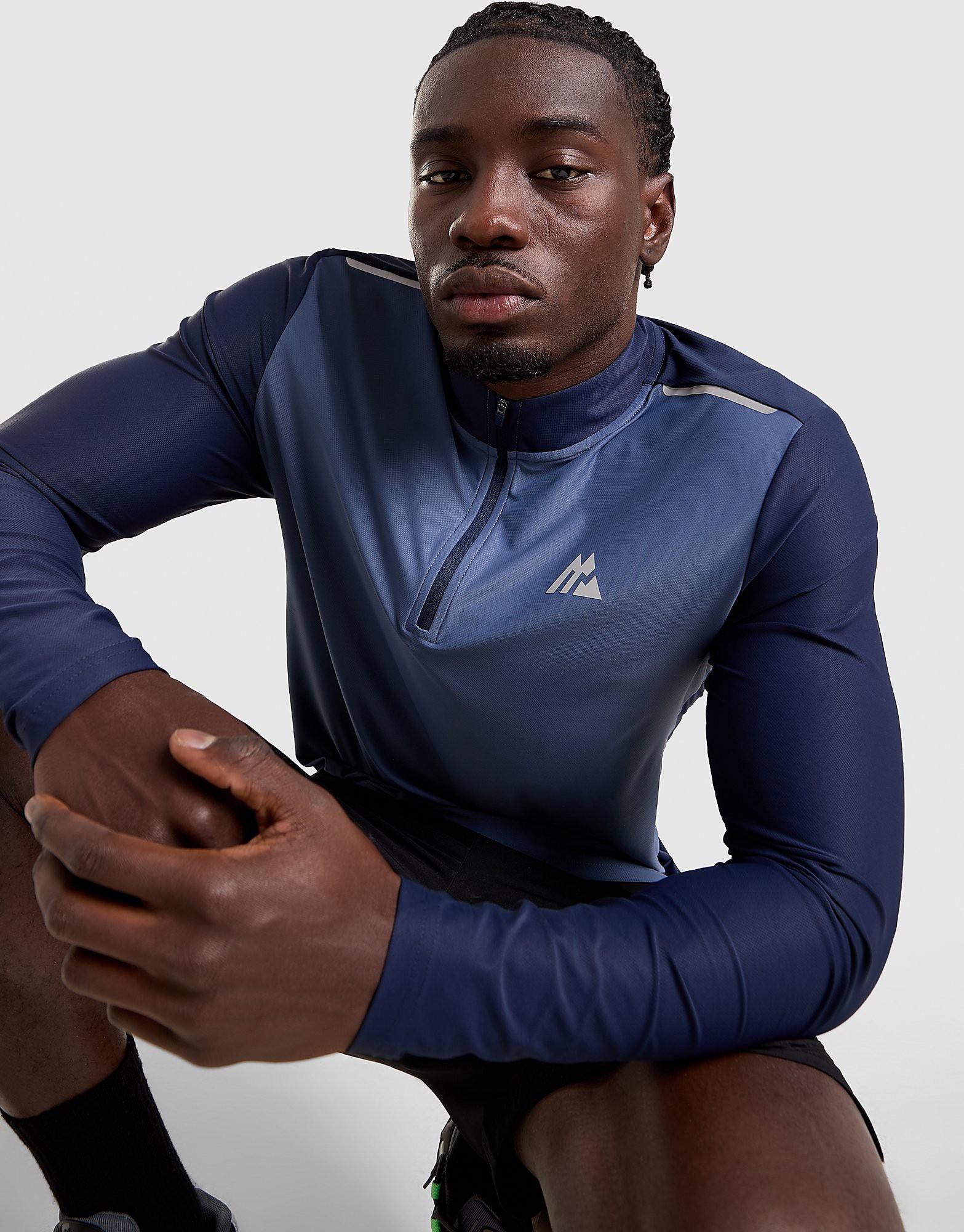 MONTIREX Charge 1/4 Zip Top - Blauw- Heren, Blauw