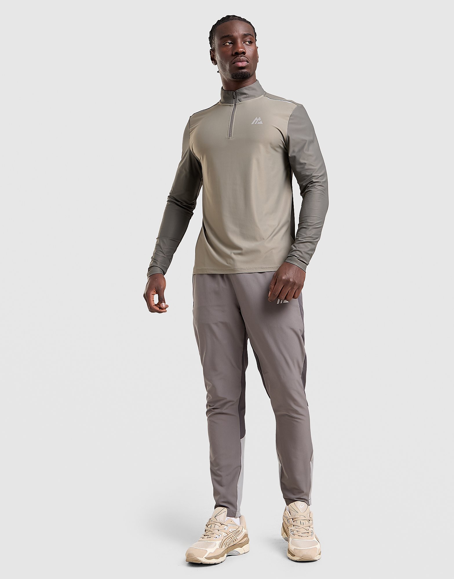 MONTIREX Charge 1/4 Zip Top - Bruin- Heren, Bruin