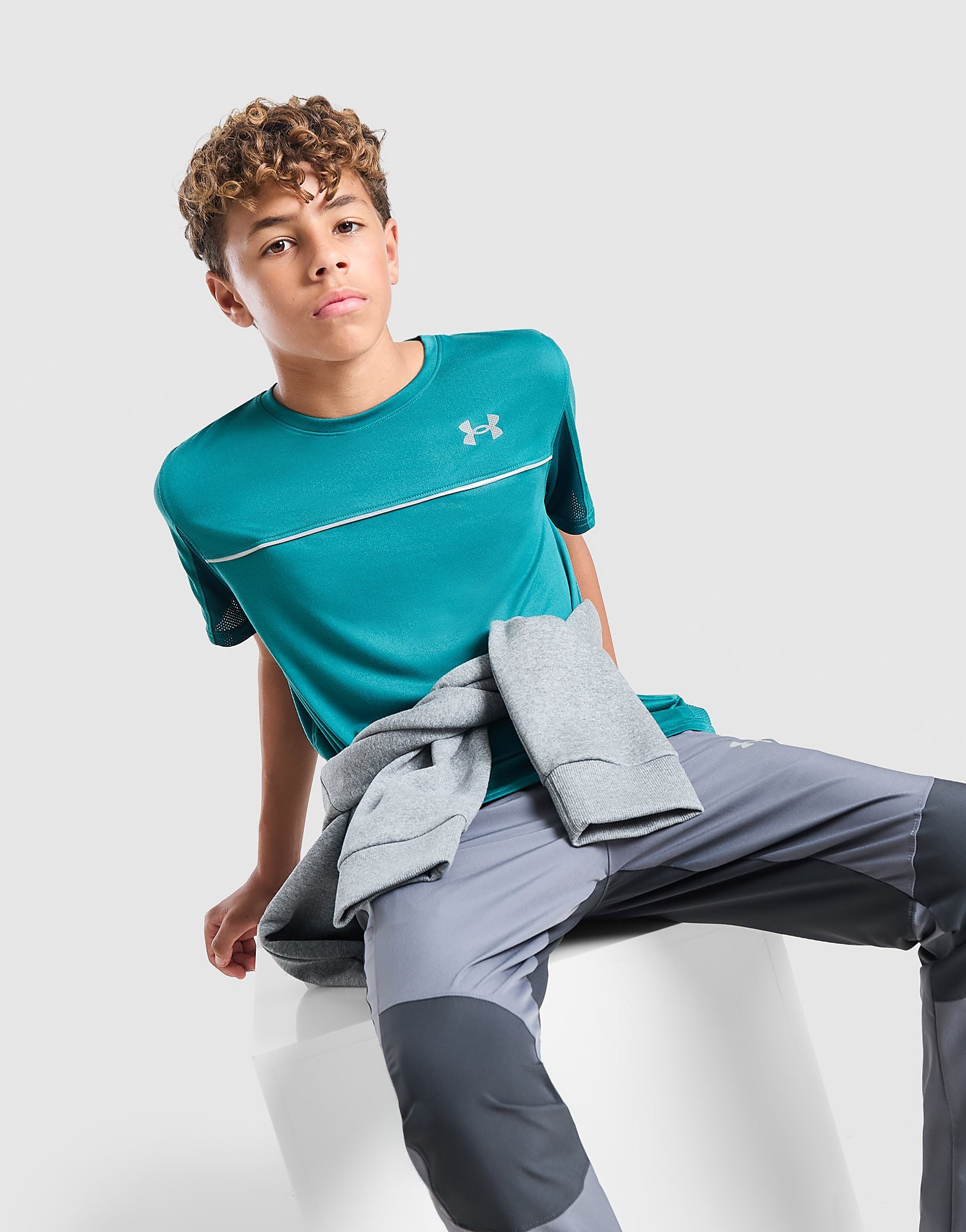 Under Armour Storm Hybrid T-Shirt Junior Groen Kind Groen