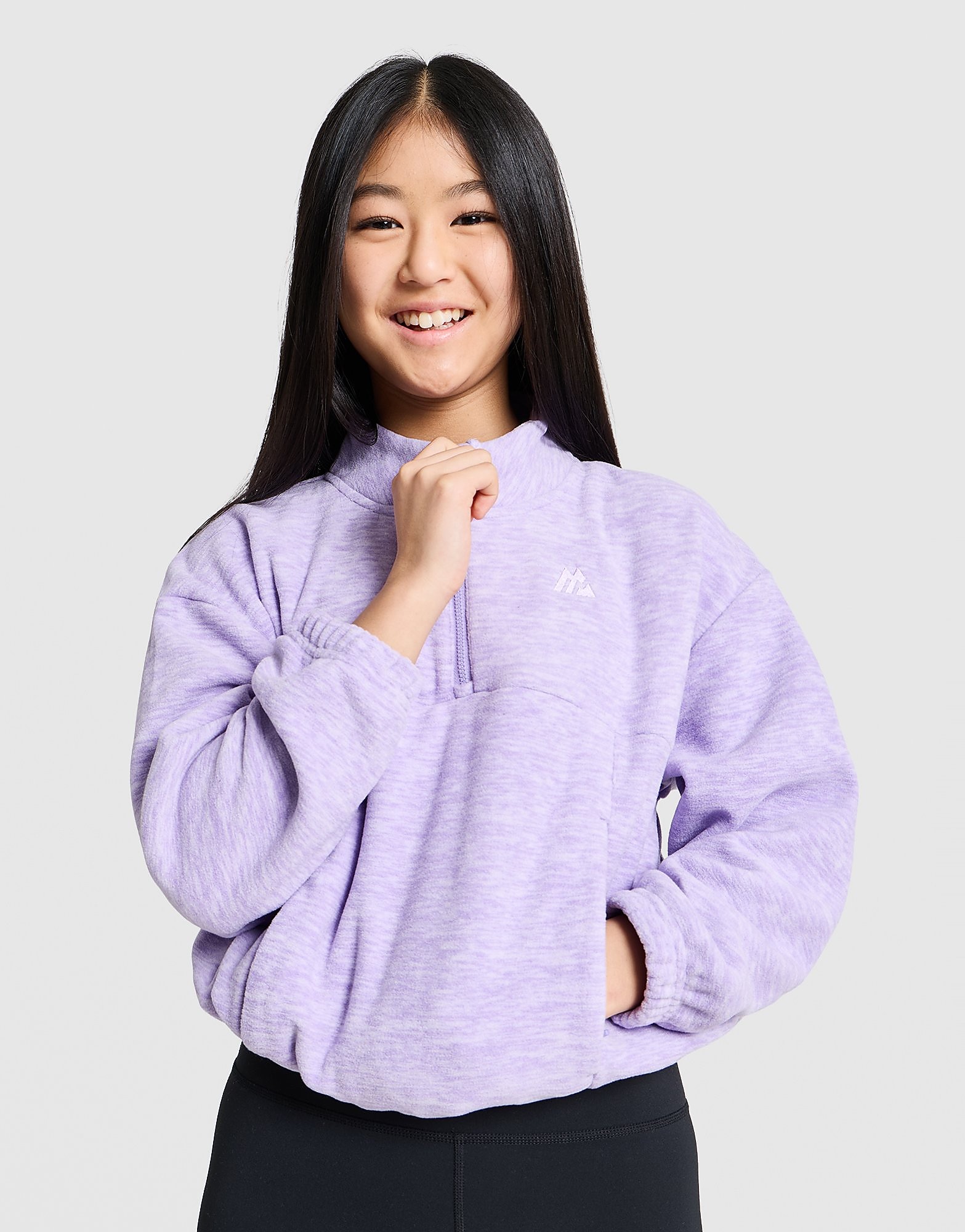 MONTIREX Girls' Trail Fleece Junior - Paars - Kind, Paars