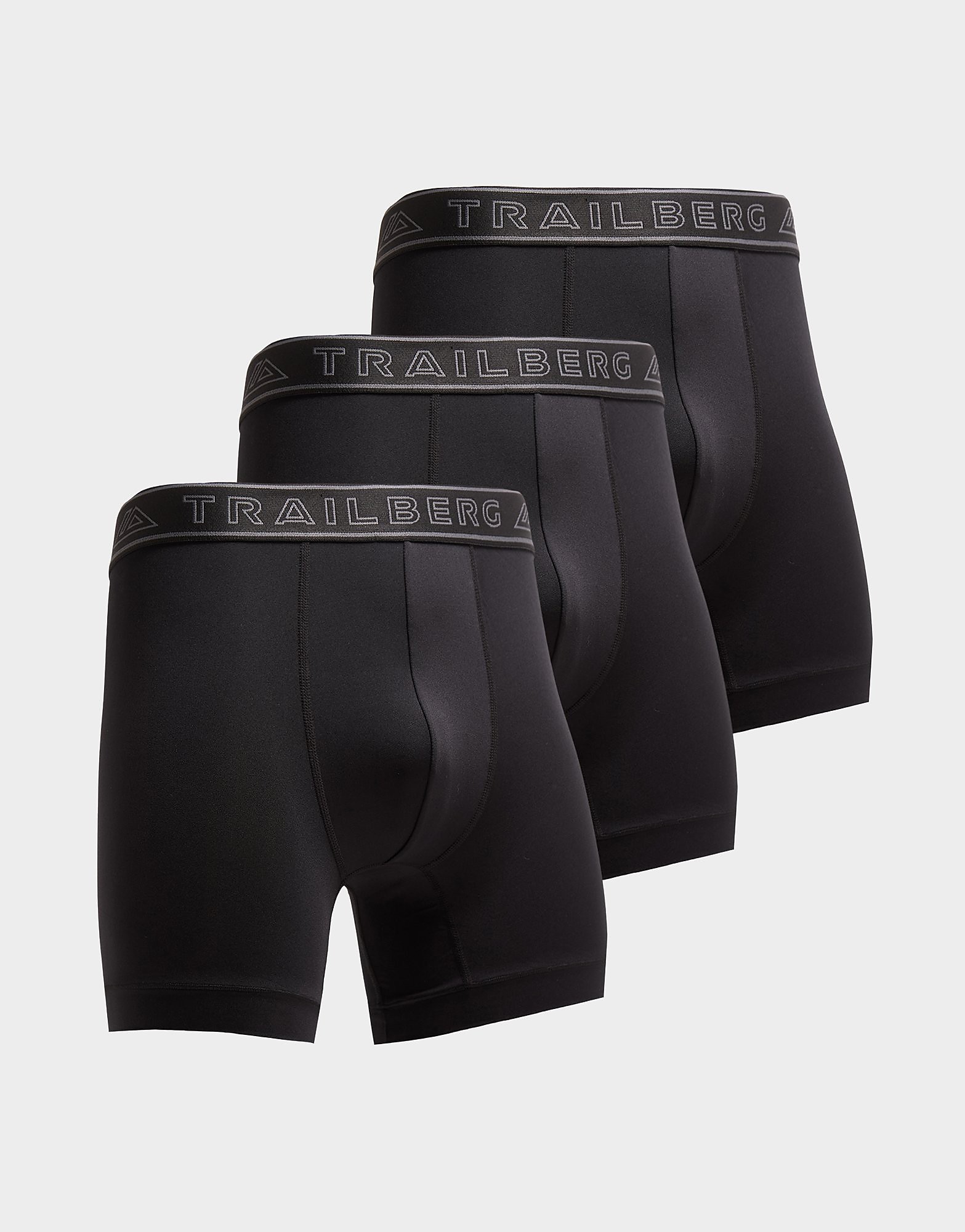 Trailberg 3-Pack Aventra Boxers Zwart- Heren Zwart