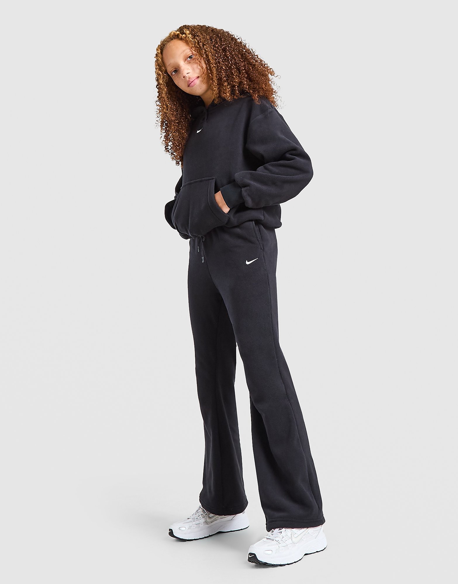Nike ' Cosy Wide Leg Joggers Junior Zwart Kind Zwart