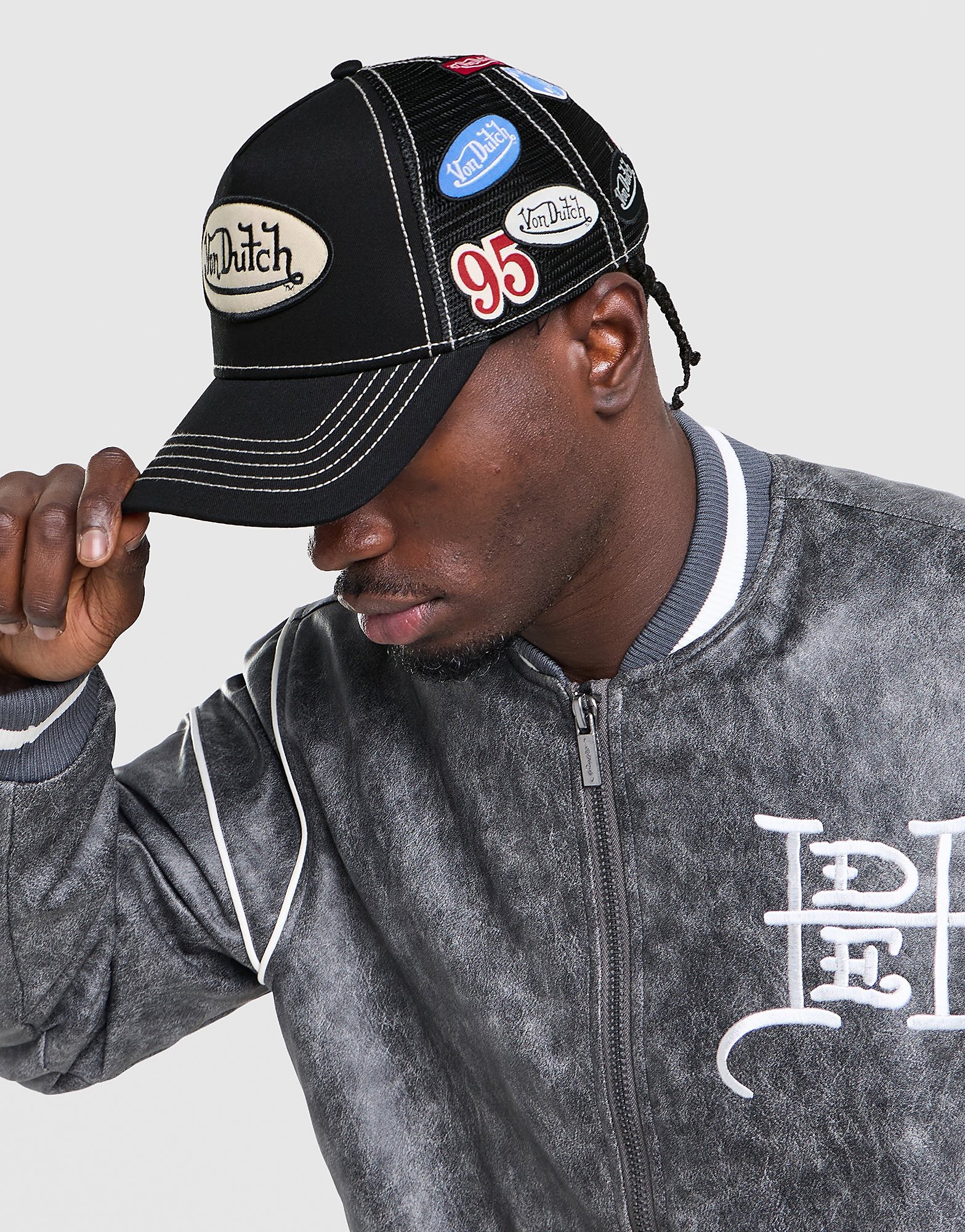 Von Dutch Patch Trucker Cap - Zwart- Dames, Zwart
